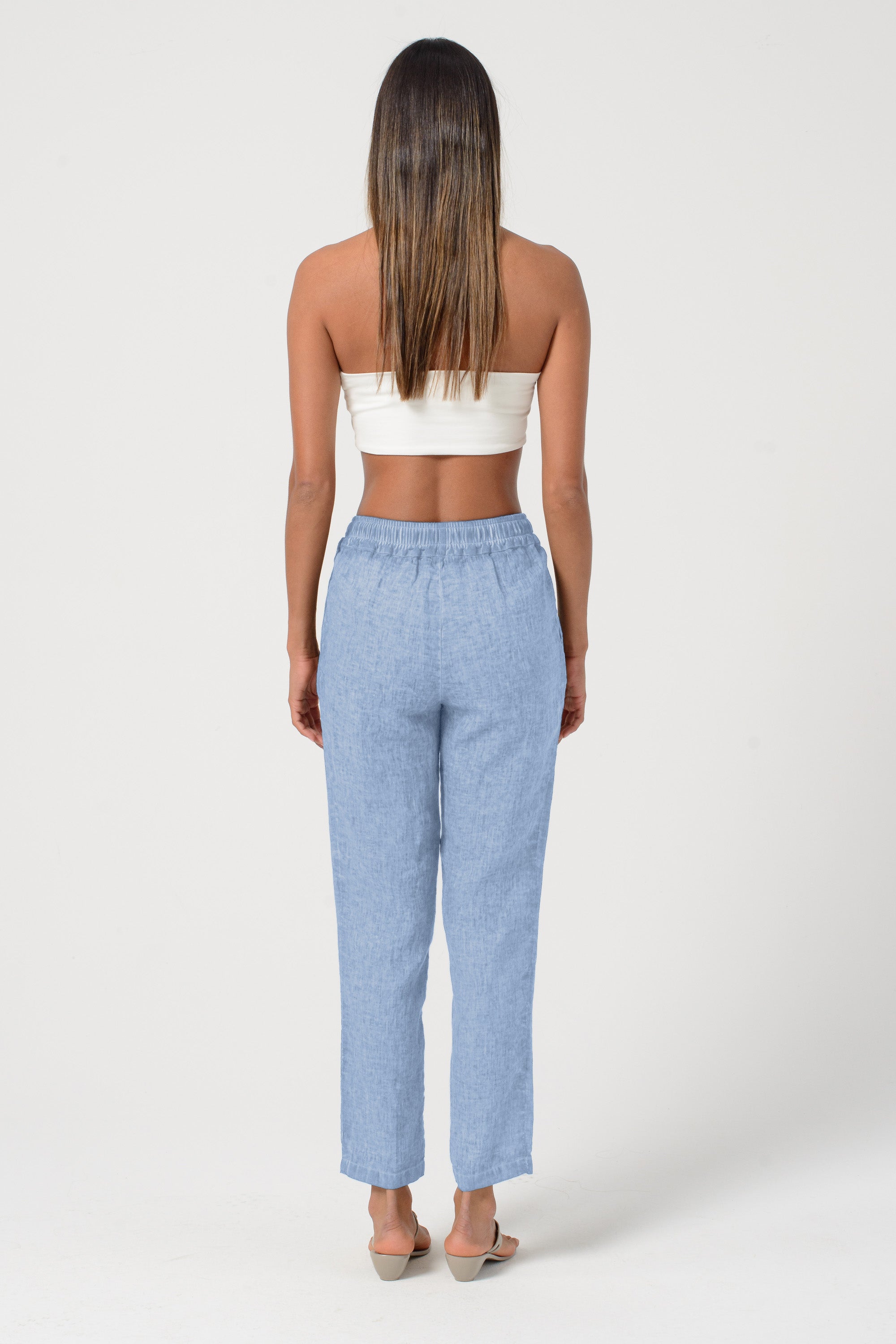 Linen Slacks - Polar