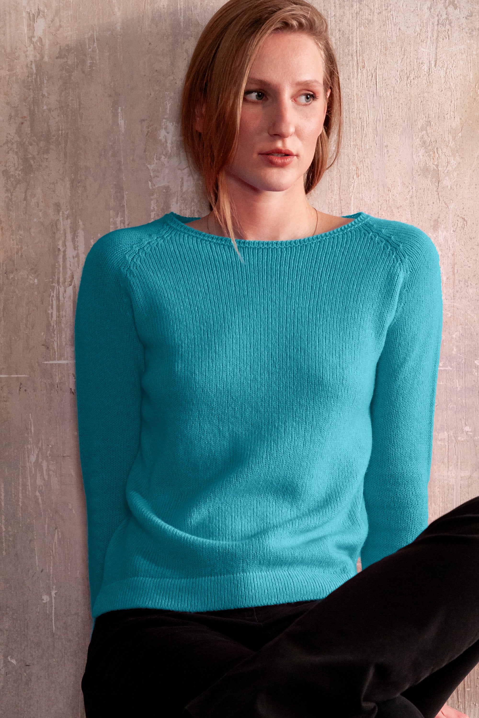 Appin Sweater - Aqua