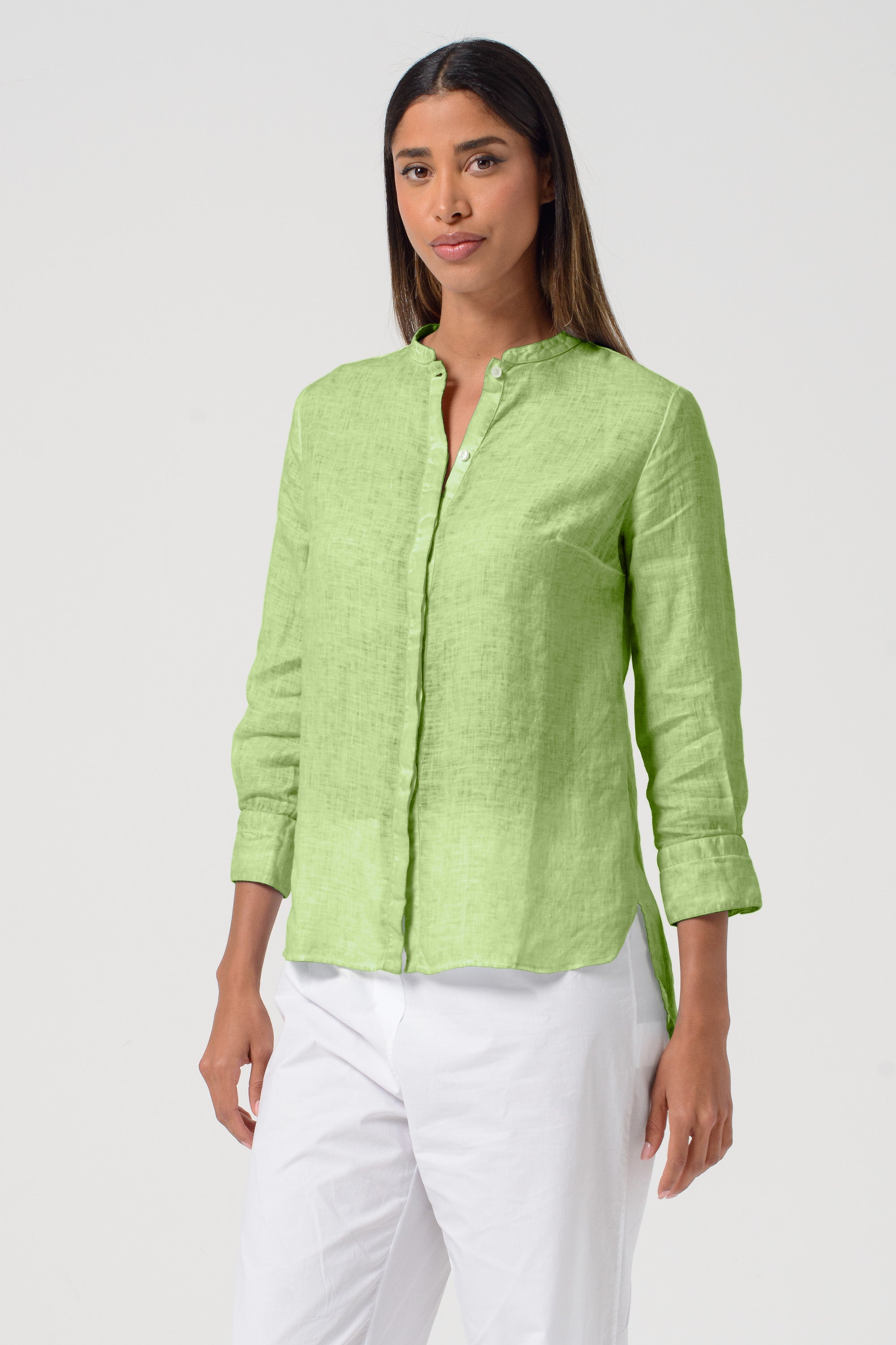Asia Linen Shirt - Kiwi