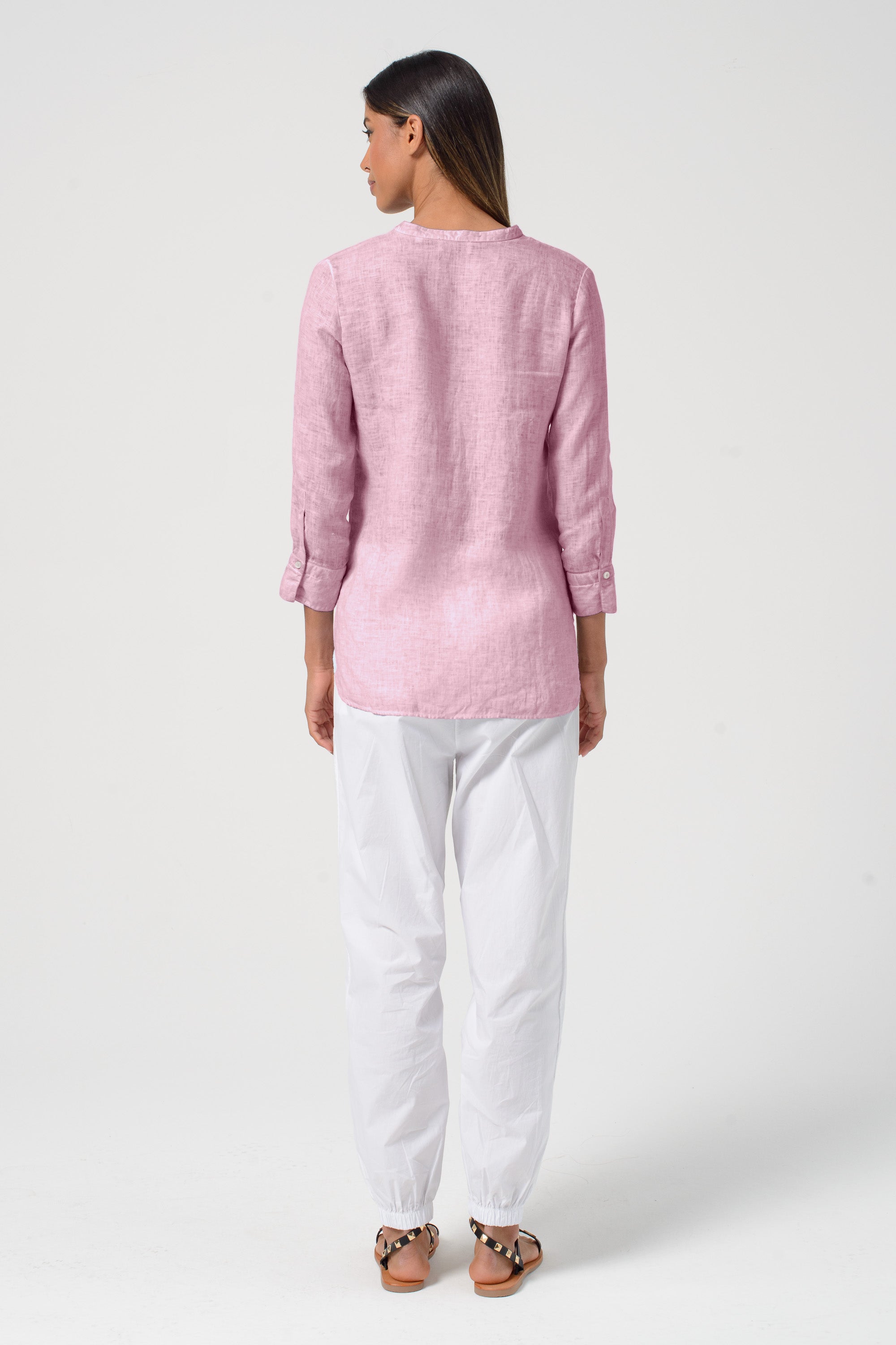 Camicia Coreana Lino - Bali