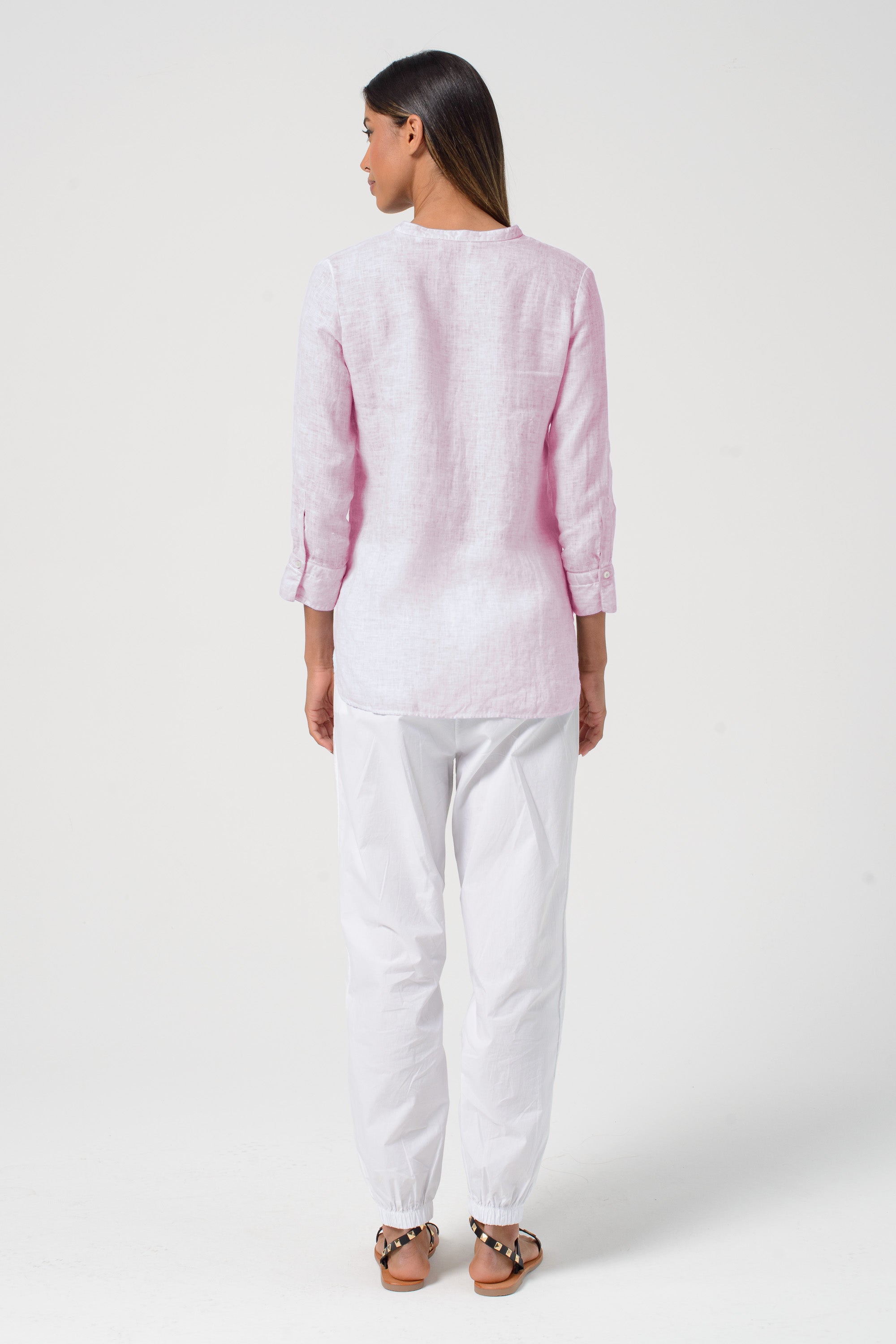 Asia Linen Shirt - Rose