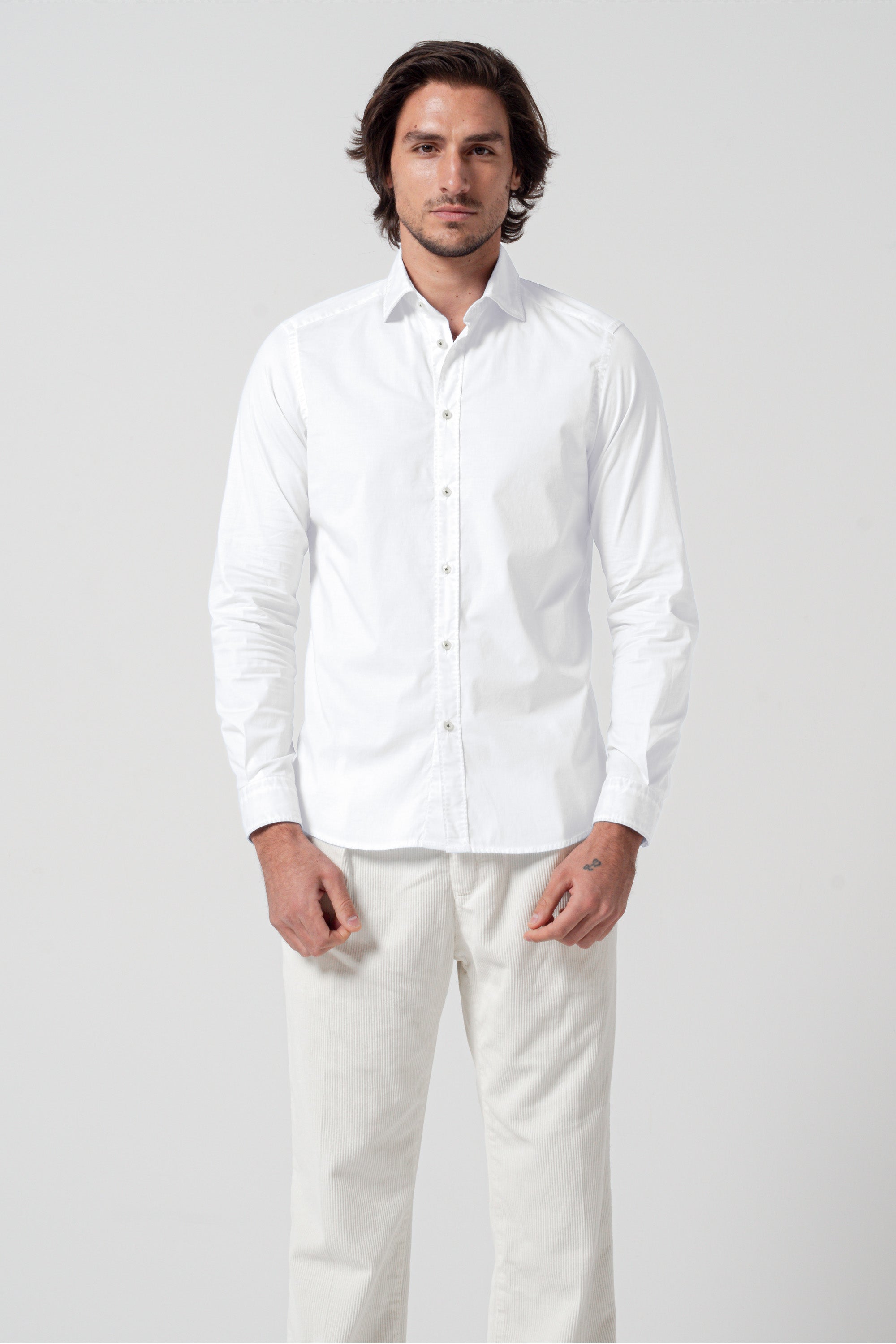 Relax Fit Poplin Shirt - White