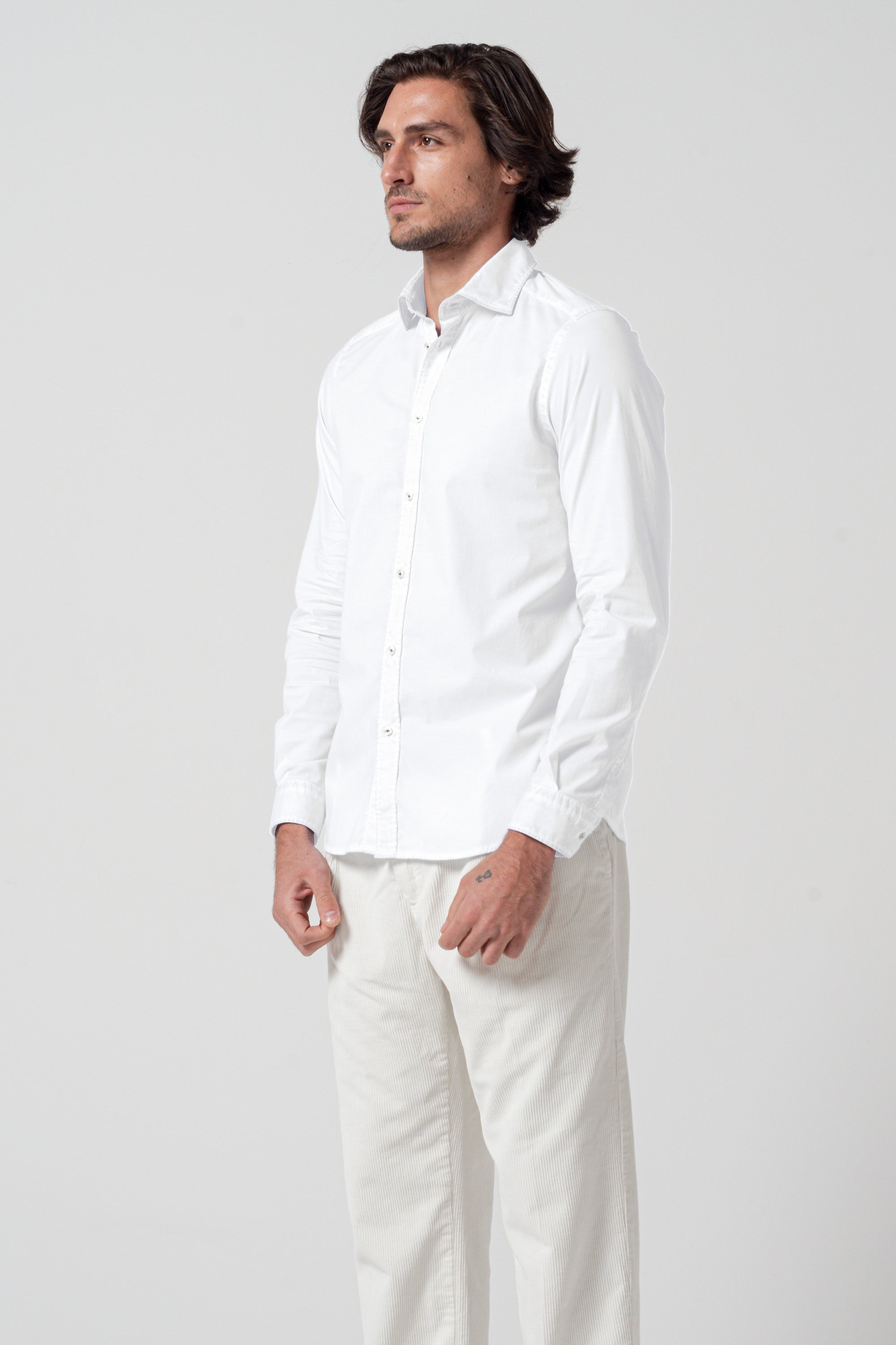 Relax Fit Poplin Shirt - White