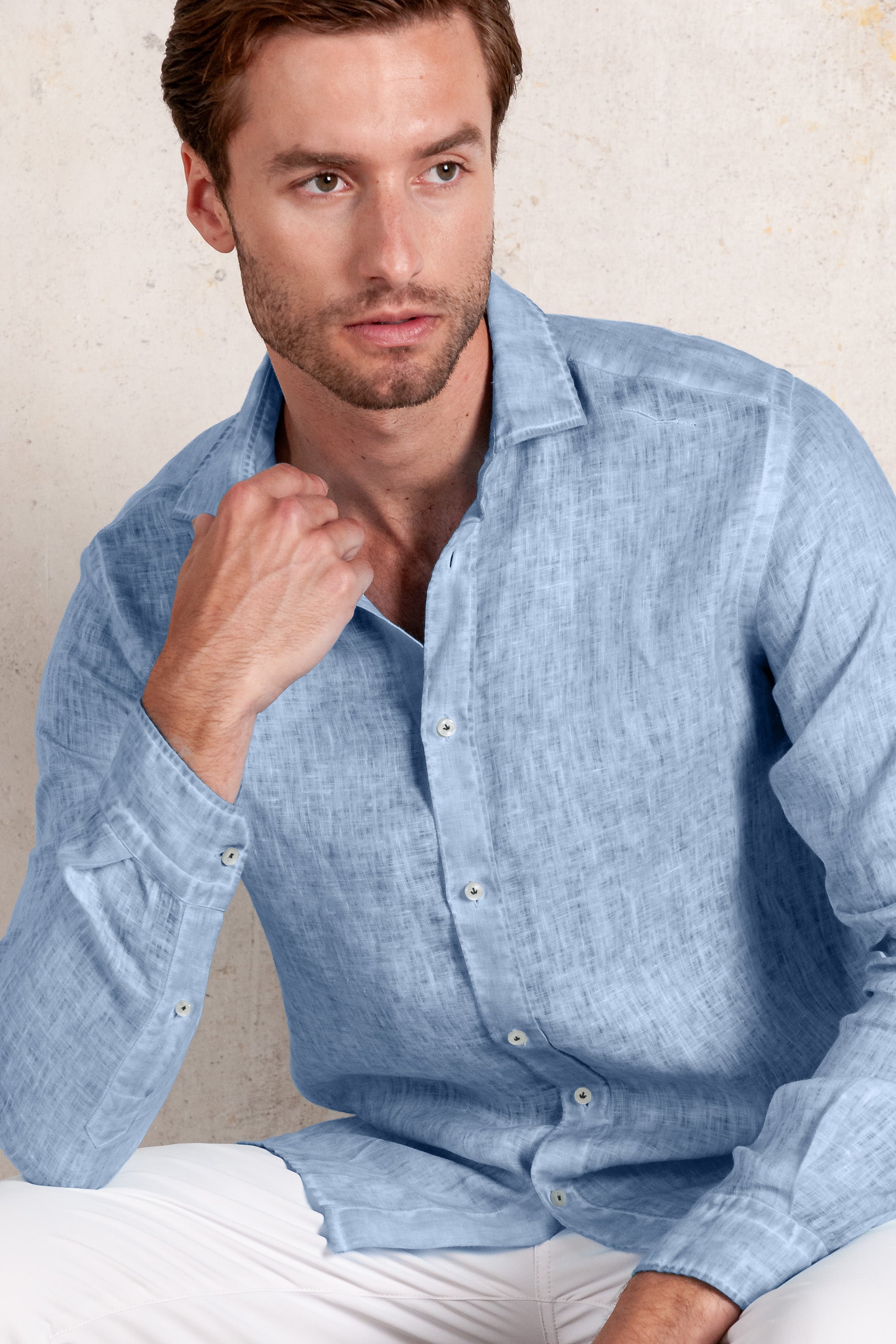 Relaxed Fit Linen Shirt - Fiji