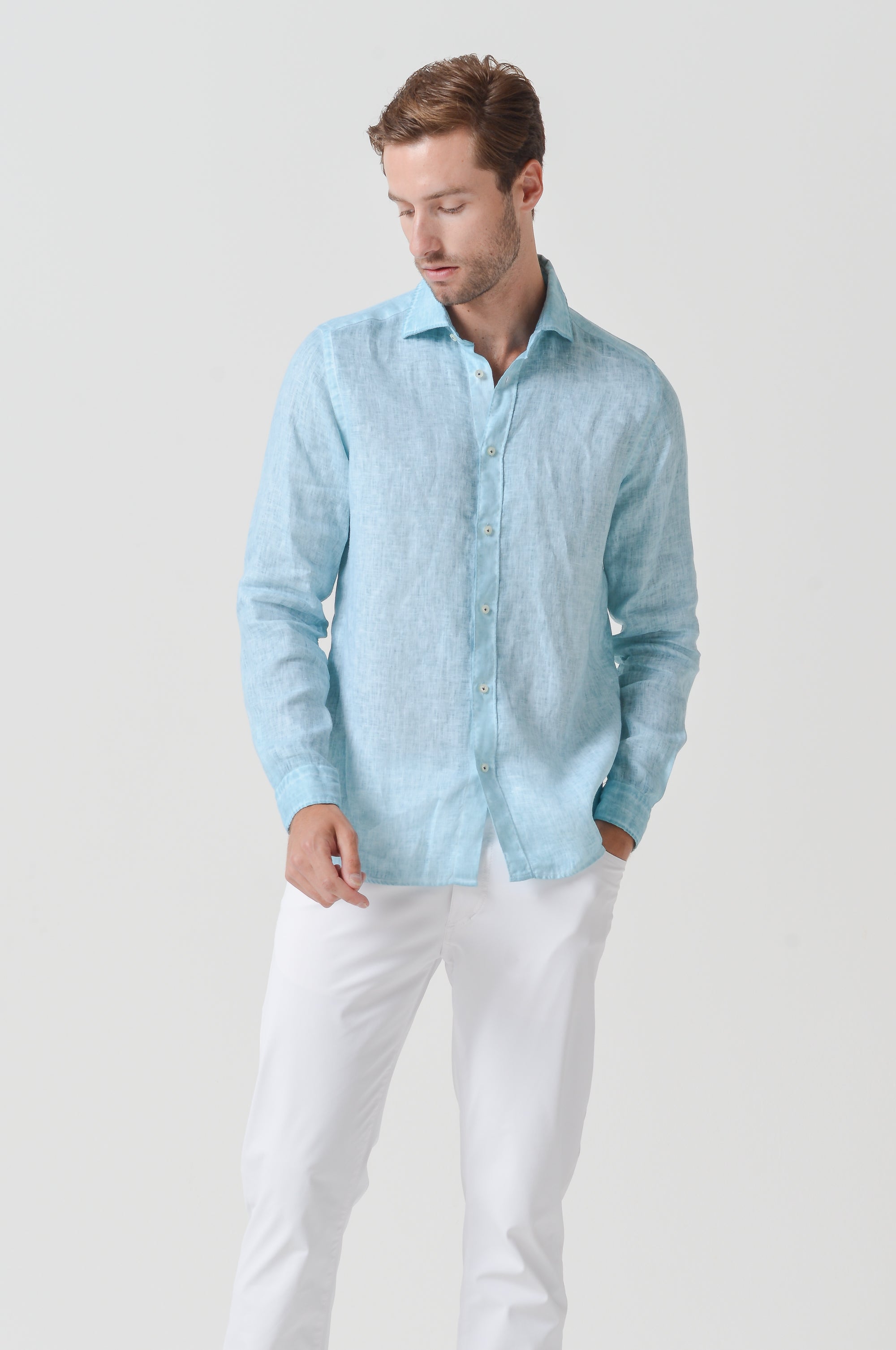 Relax Fit Linen Shirt - Barbados