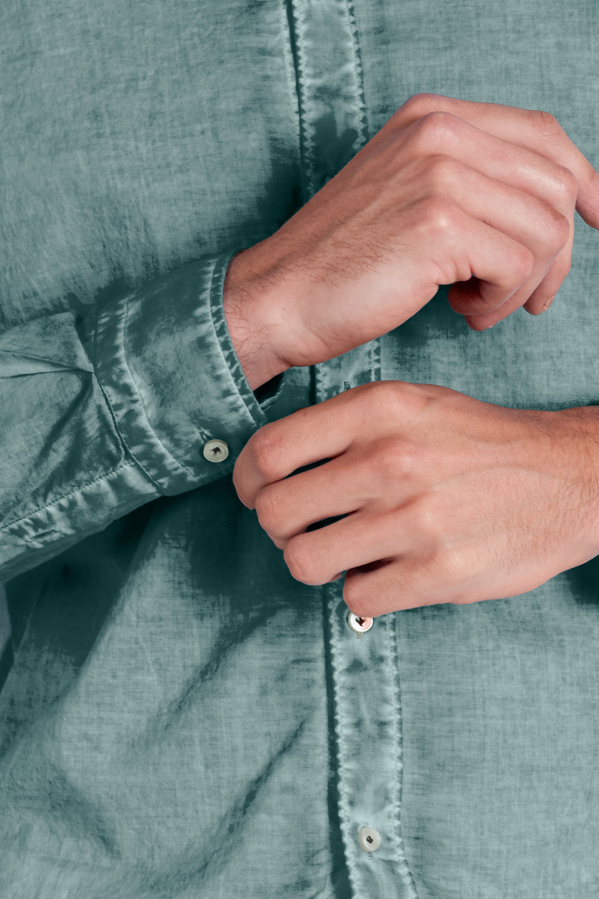 Relaxed Fit Cotton Voile Shirt - Shark