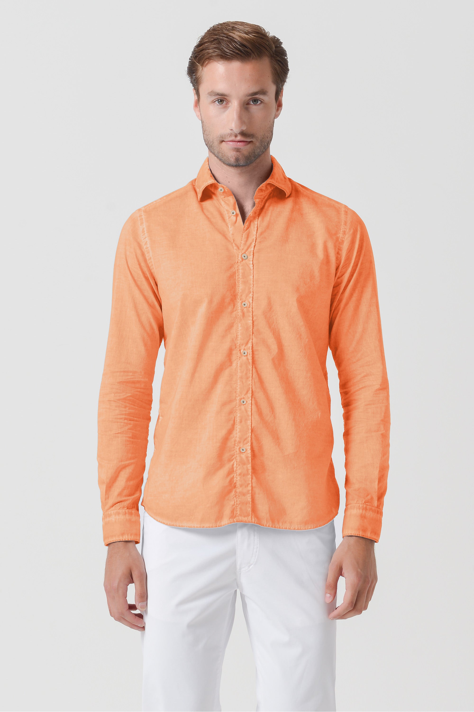Relax Fit Cotton Voile Shirt - Bellini
