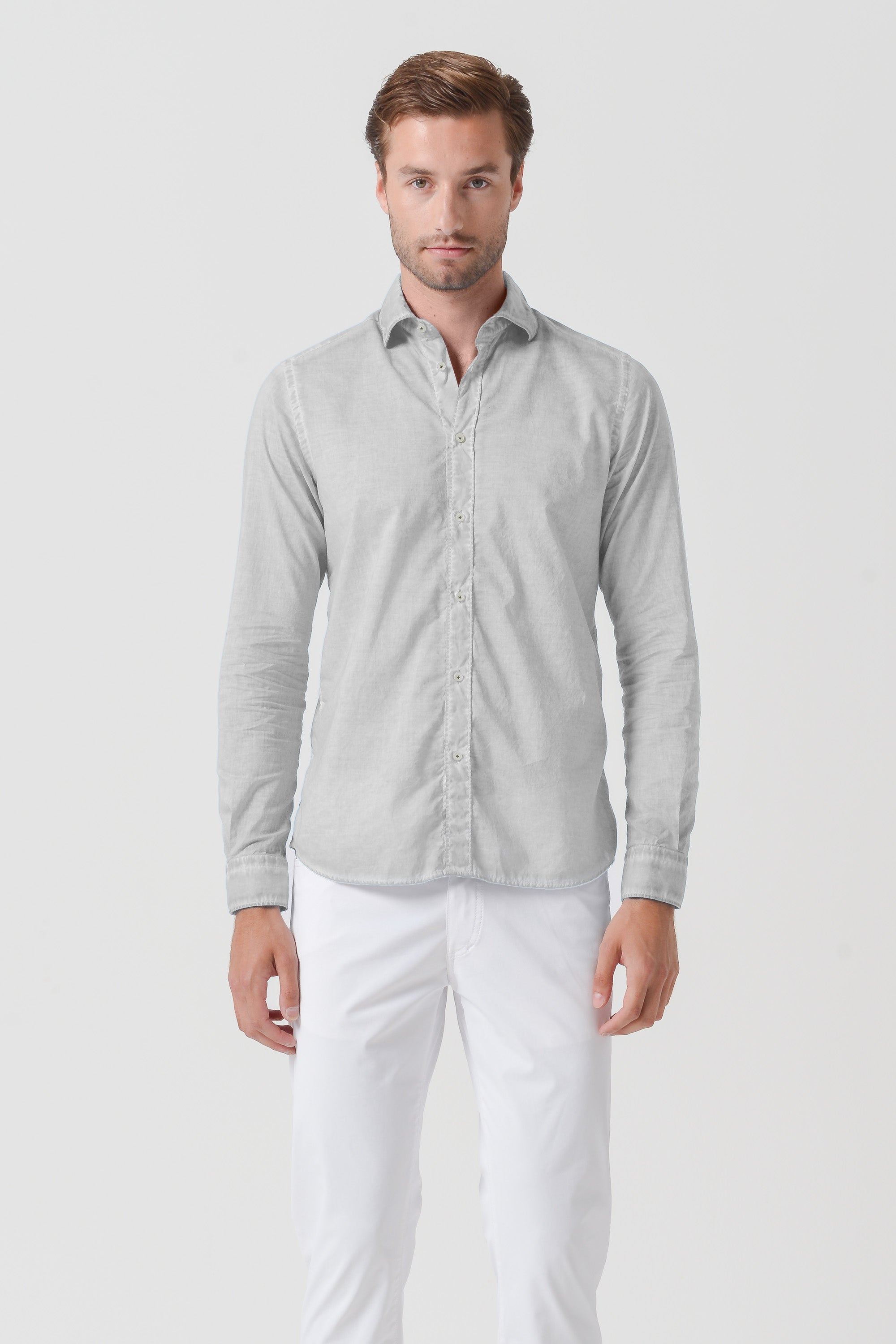 Relax Fit Voile Shirt - Marmo