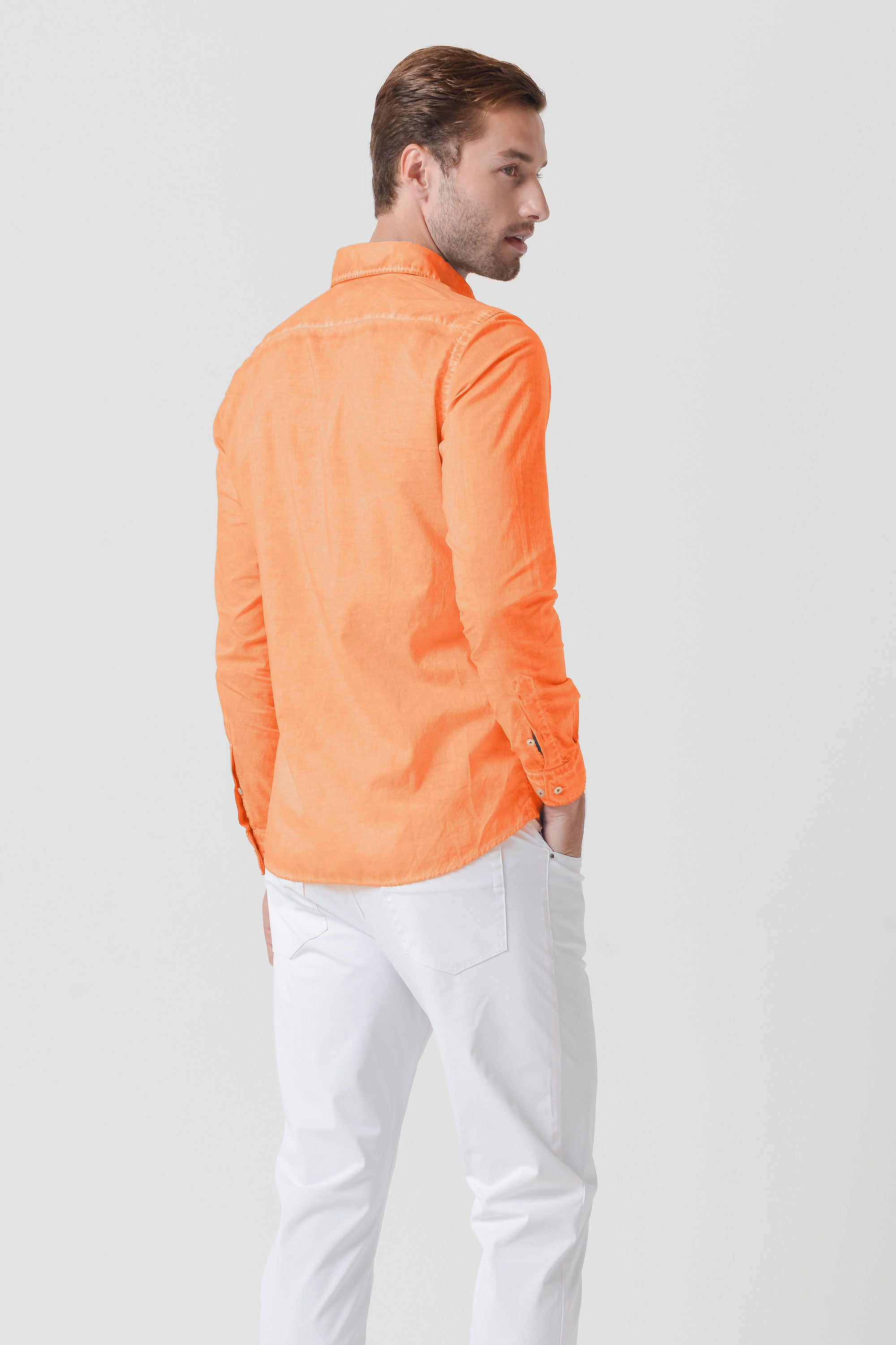 Relax Fit Cotton Voile Shirt - Bellini