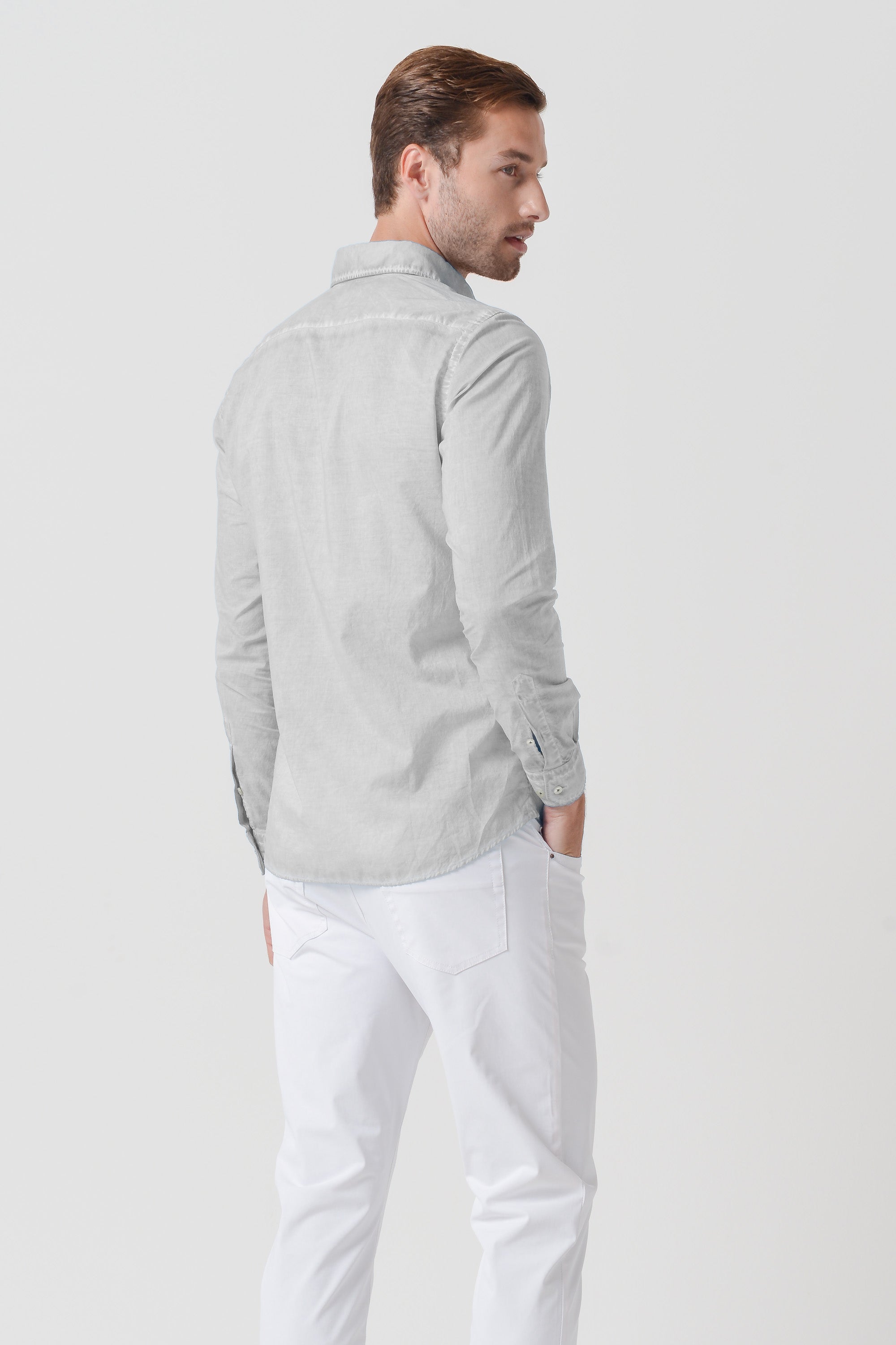 Relax Fit Voile Shirt - Marmo