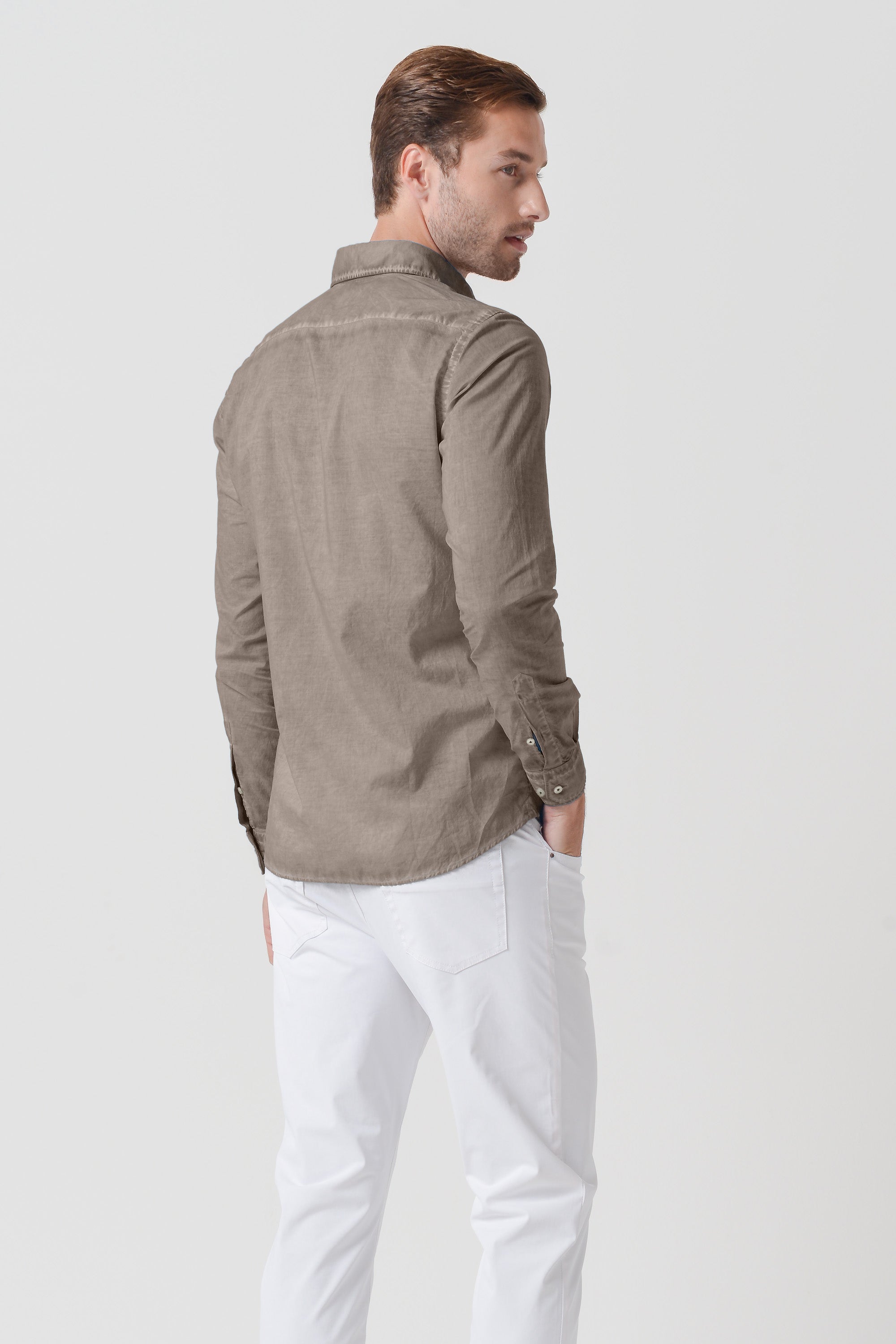 Relaxed Fit Cotton Voile Shirt - Reef