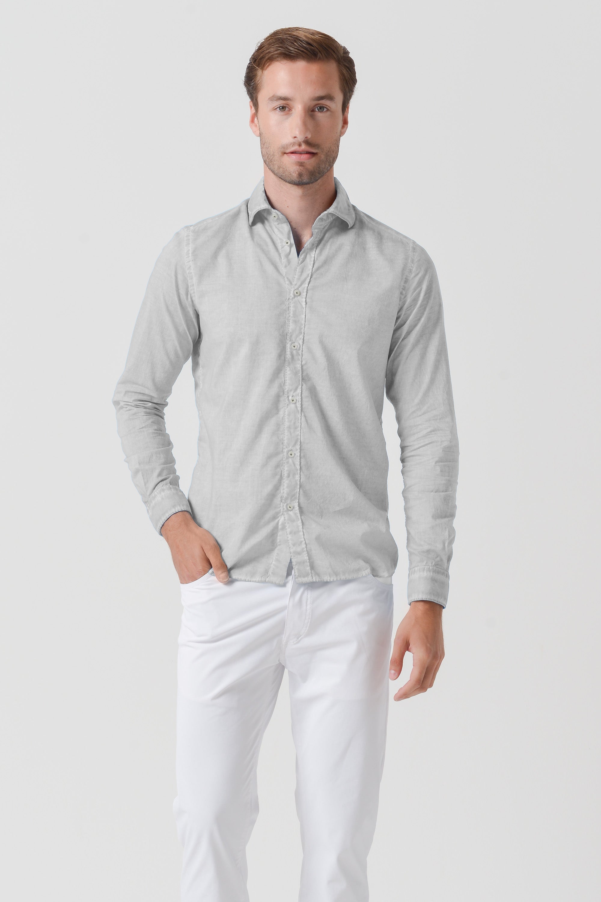 Relax Fit Voile Shirt - Marmo