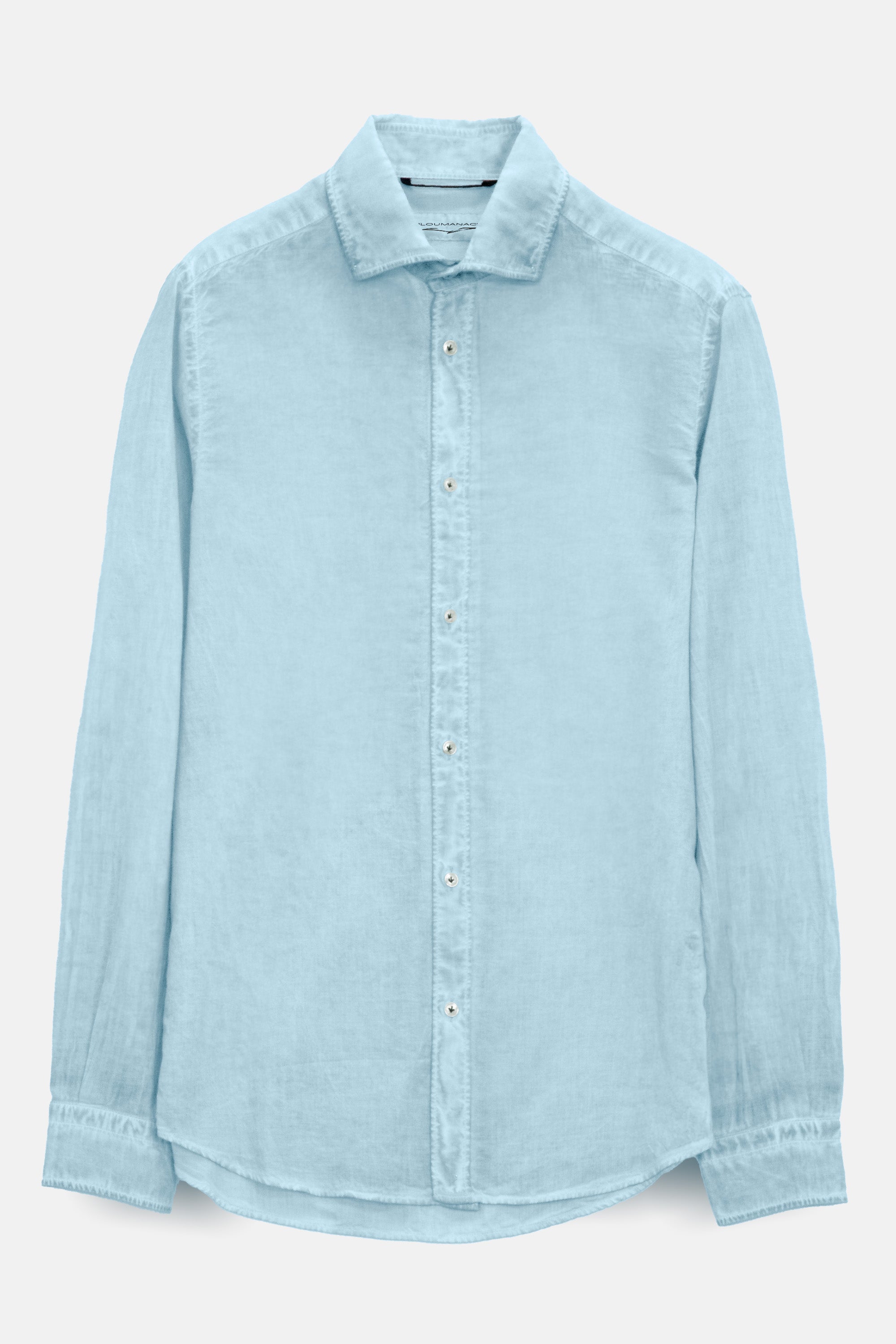 Relaxed Fit Cotton Voile Shirt - Bora Bora