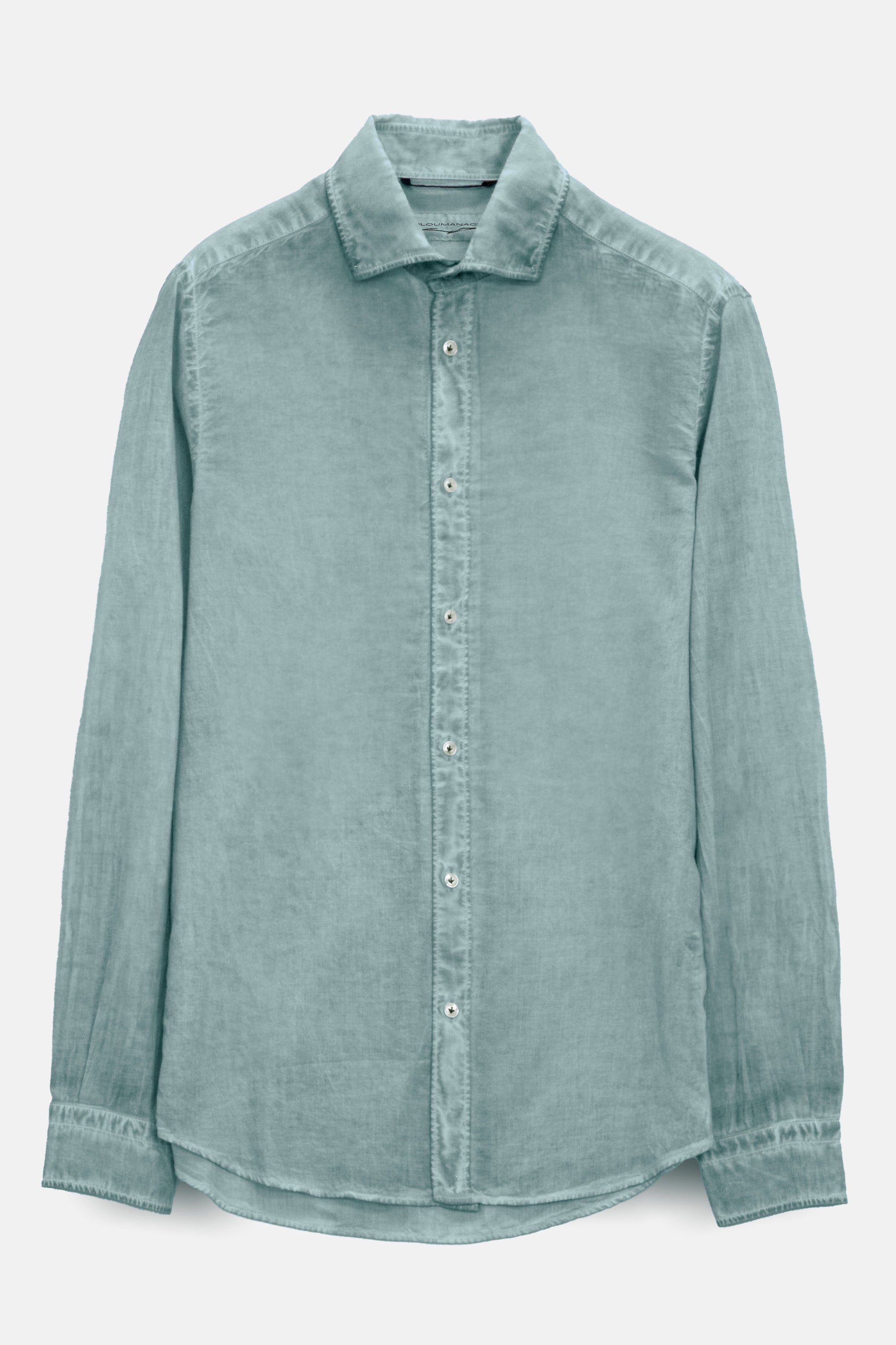 Relaxed Fit Cotton Voile Shirt - Shark