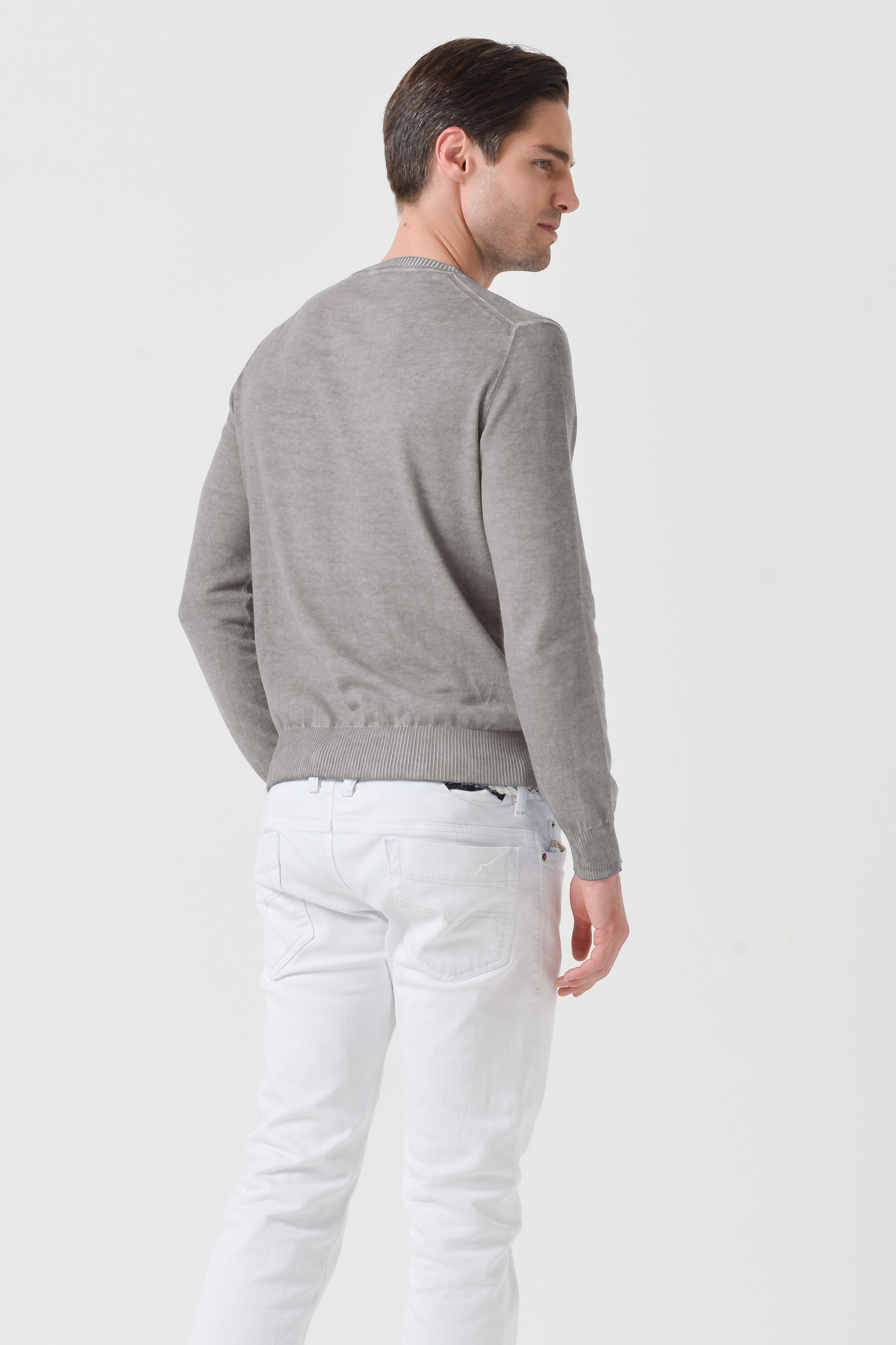 Maurice Crew Knit - Steel