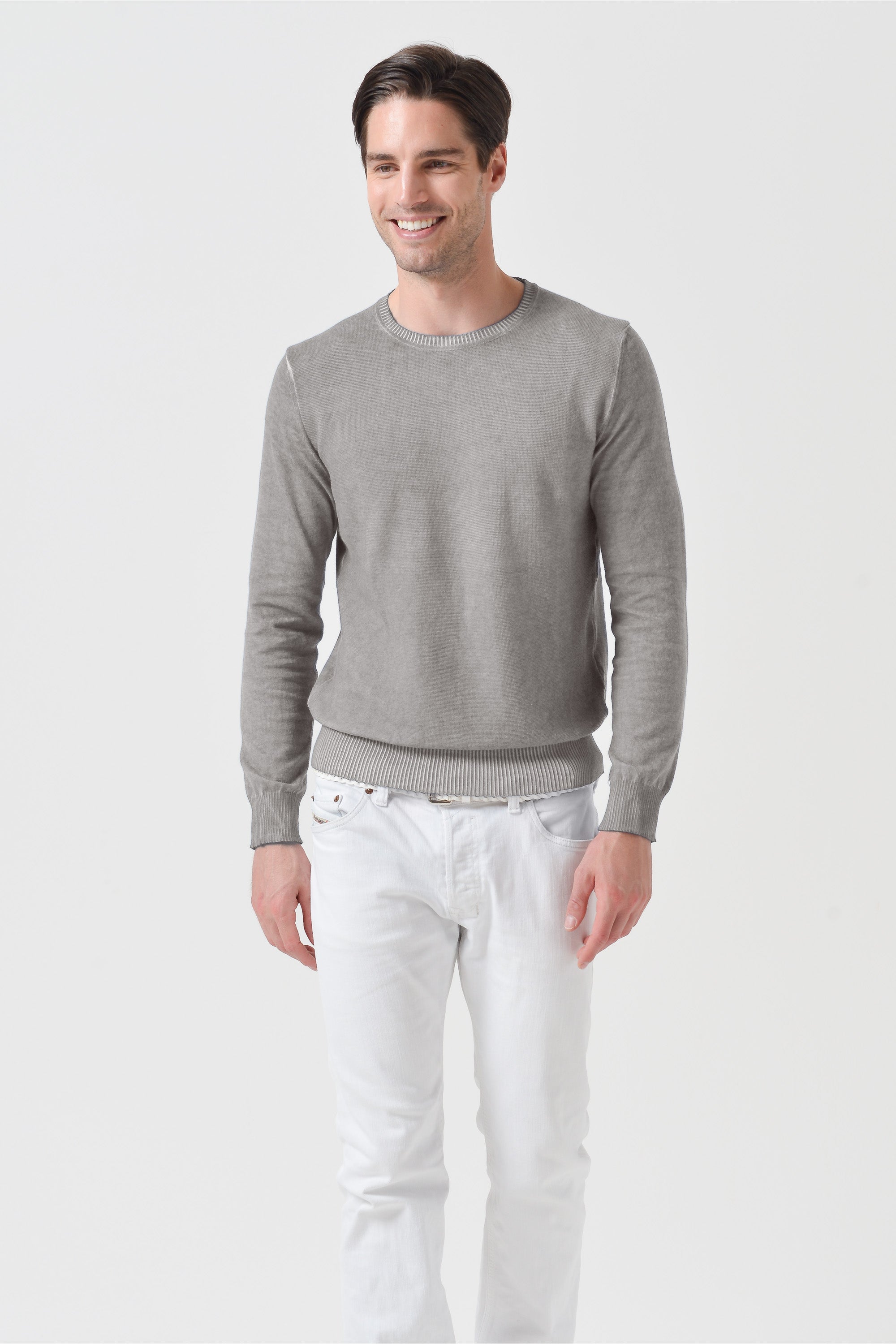 Maurice Crew Knit - Steel