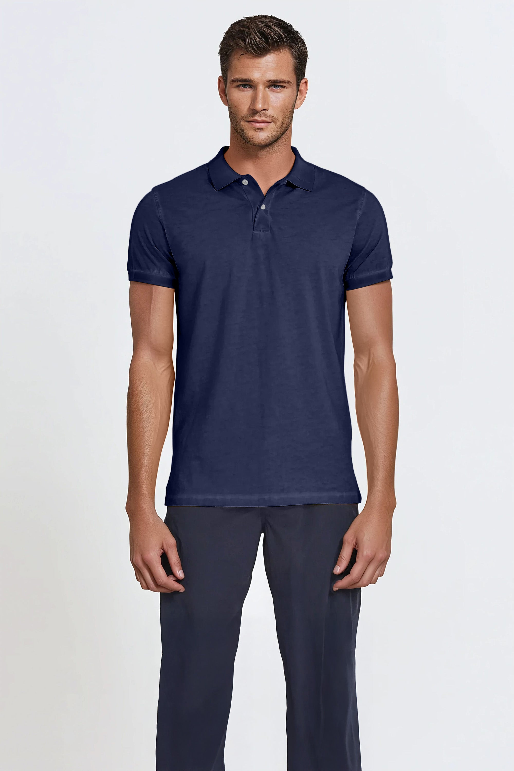 Jersey Polo - Navy