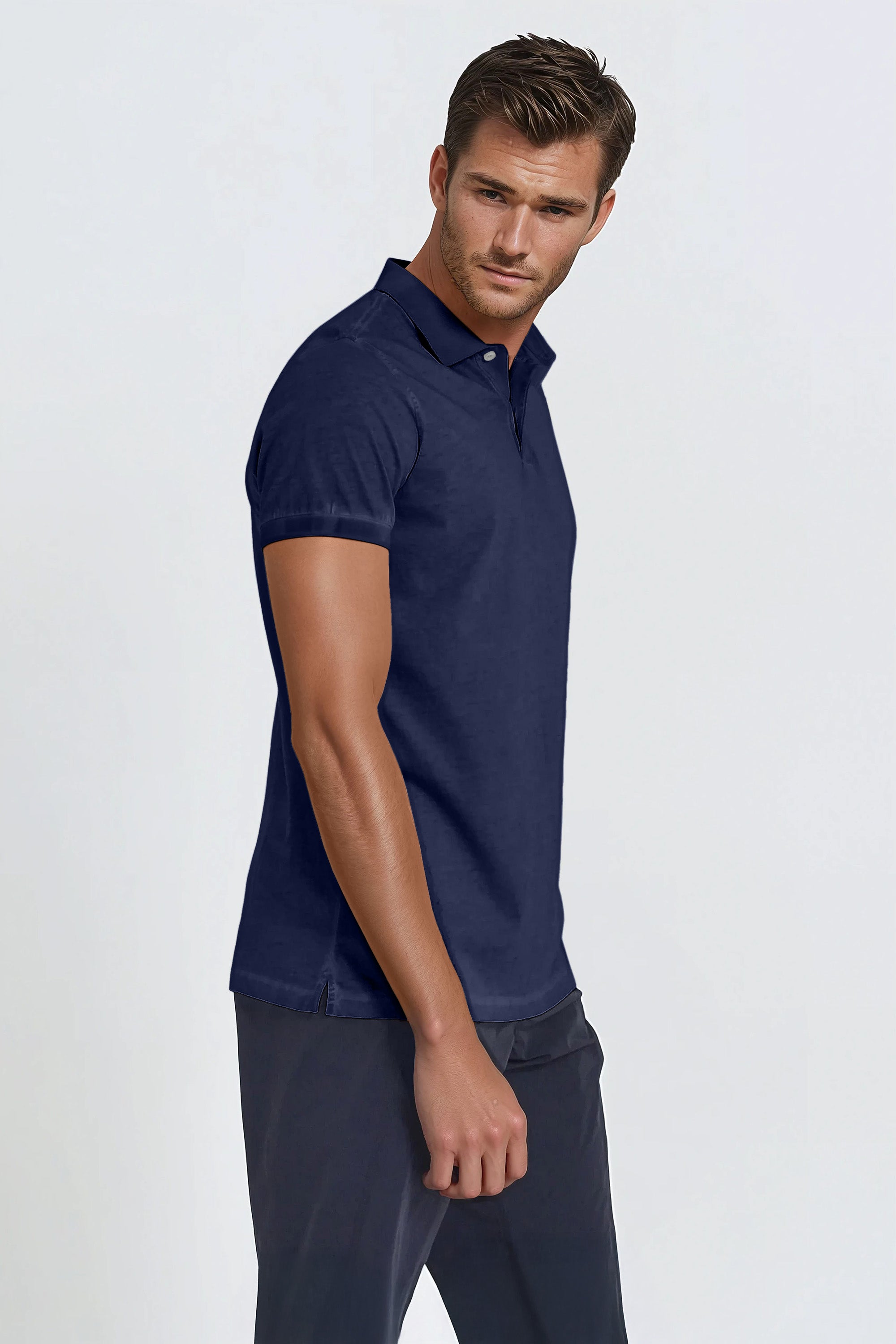 Jersey Polo - Navy
