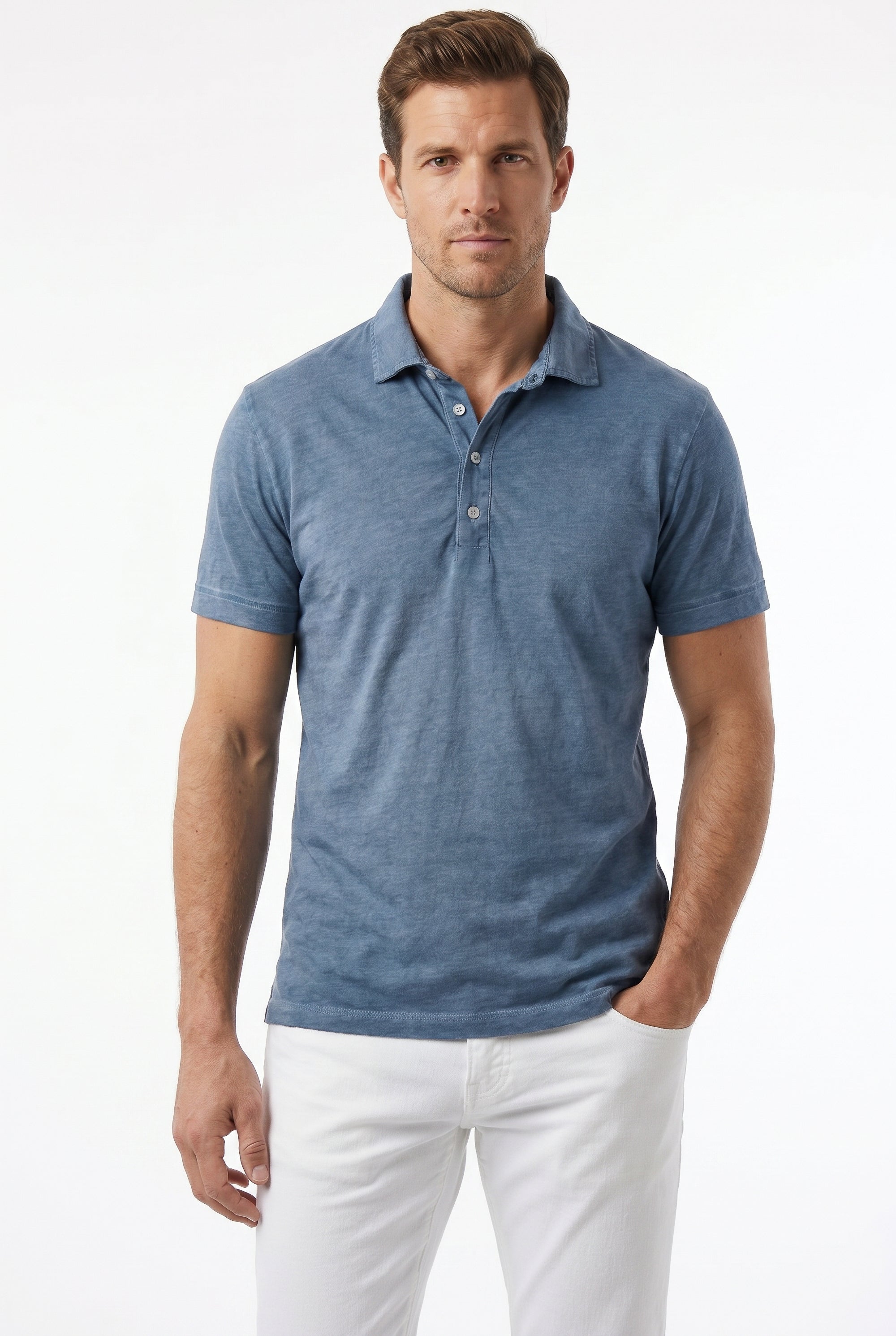 Polo Jersey Sottocollo Palme - Jeans