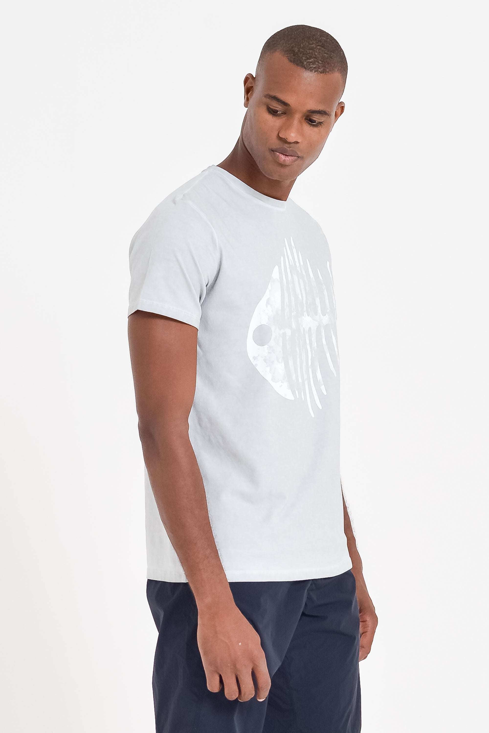 Fishbone T-Shirt - Marmo