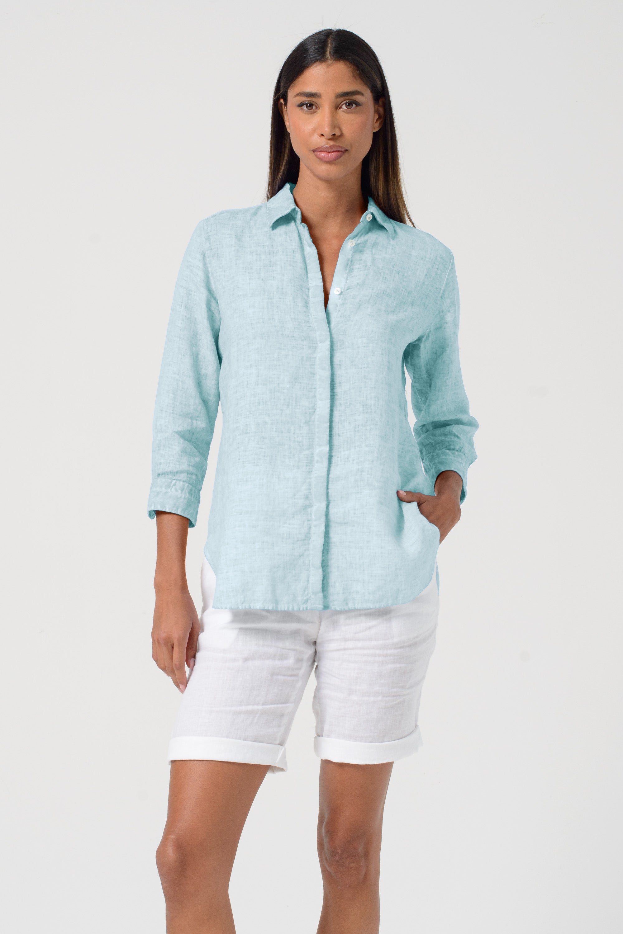 Augusta Linen Shirt - Barbados