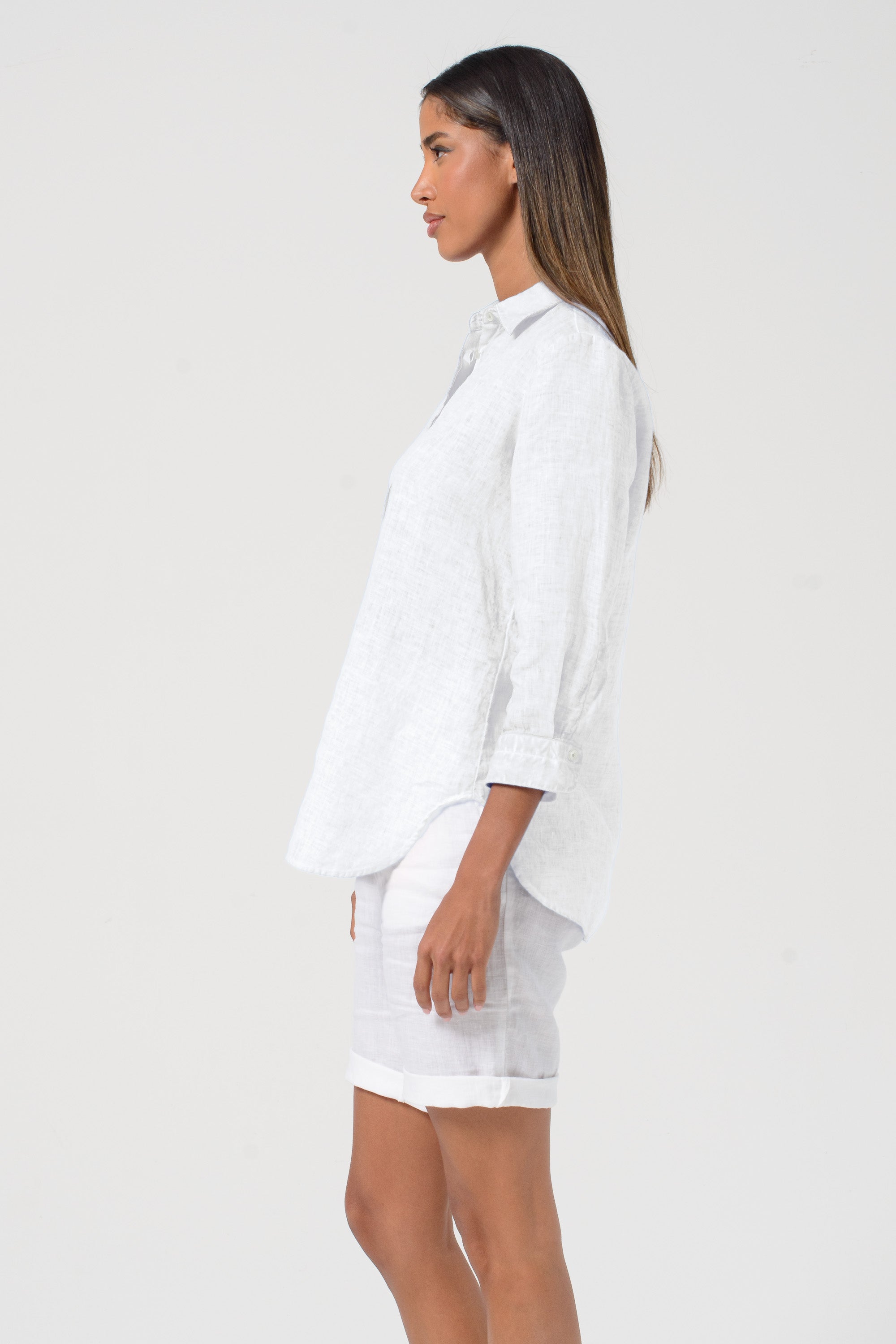 Augusta Linen Shirt - White