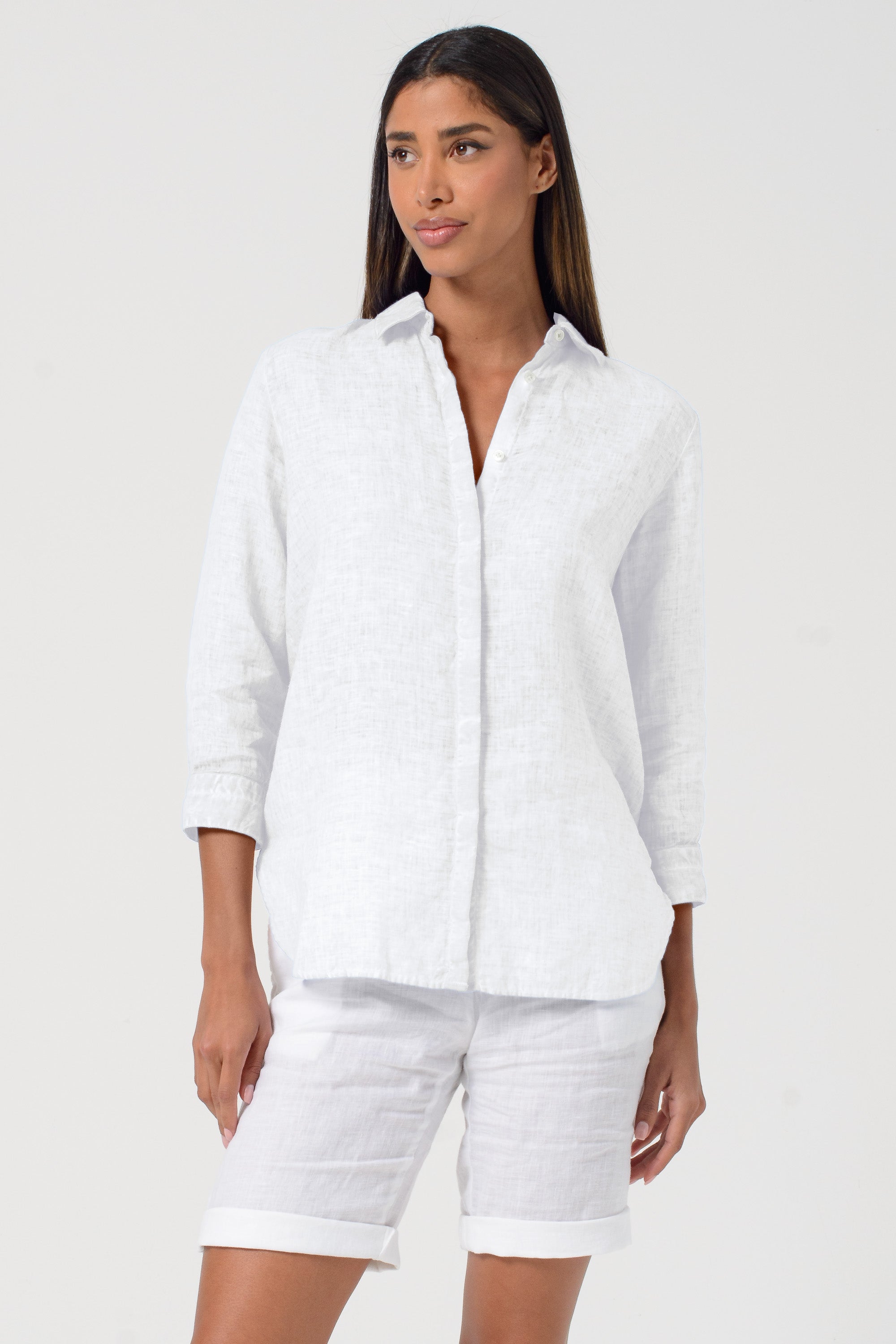 Augusta Linen Shirt - White