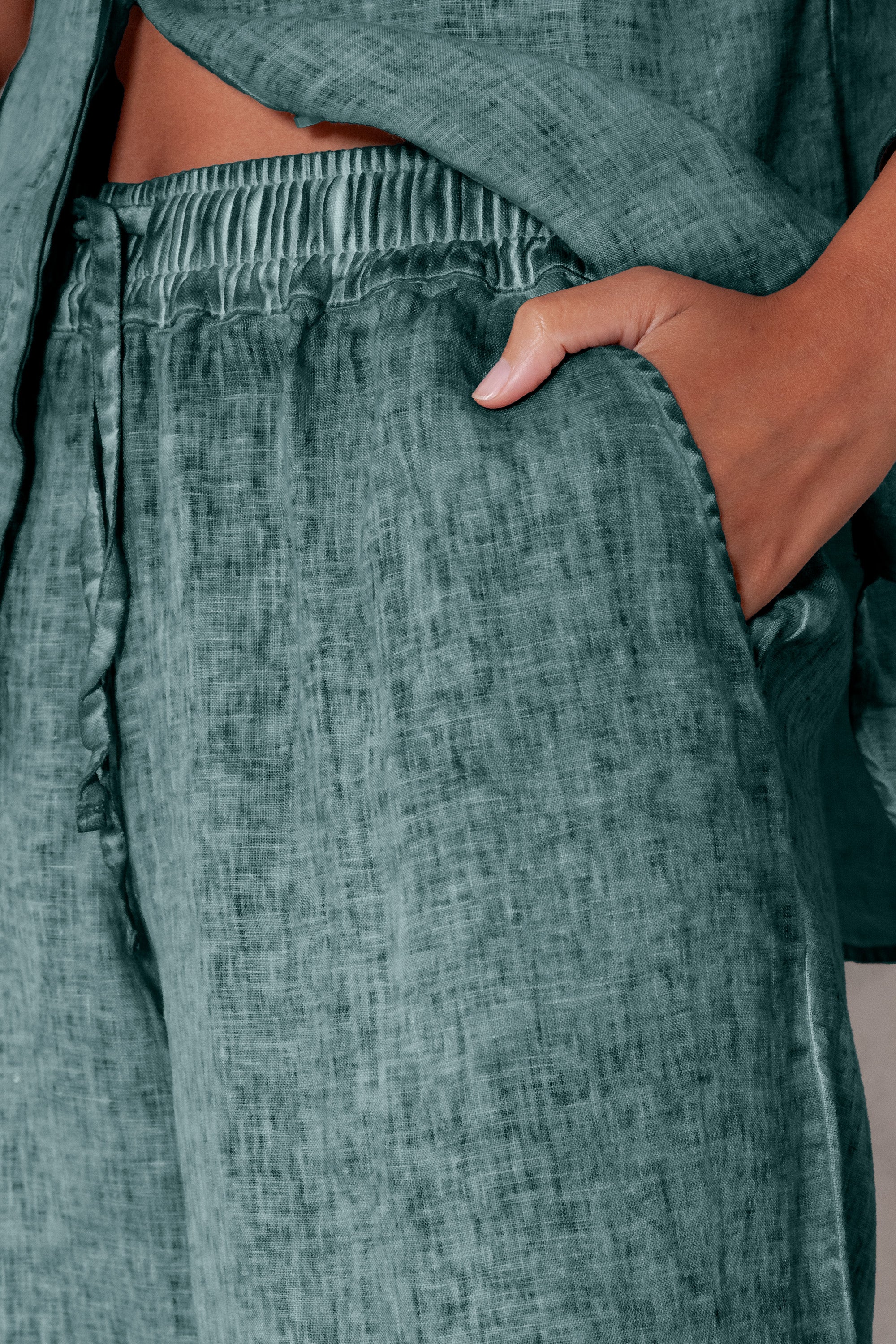 Billow Linen Slacks - Marlin