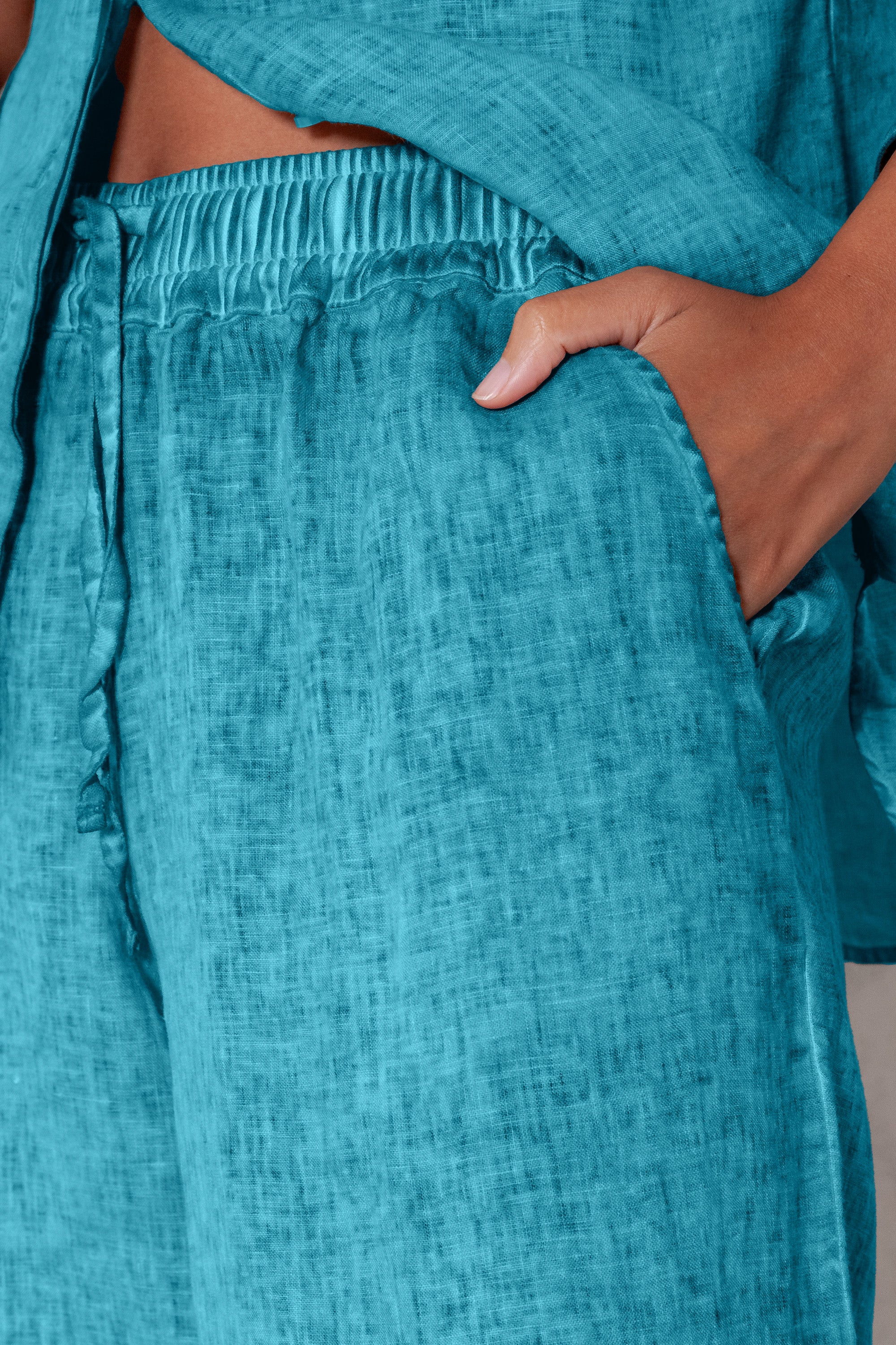 Billow Linen Slacks - Nettuno