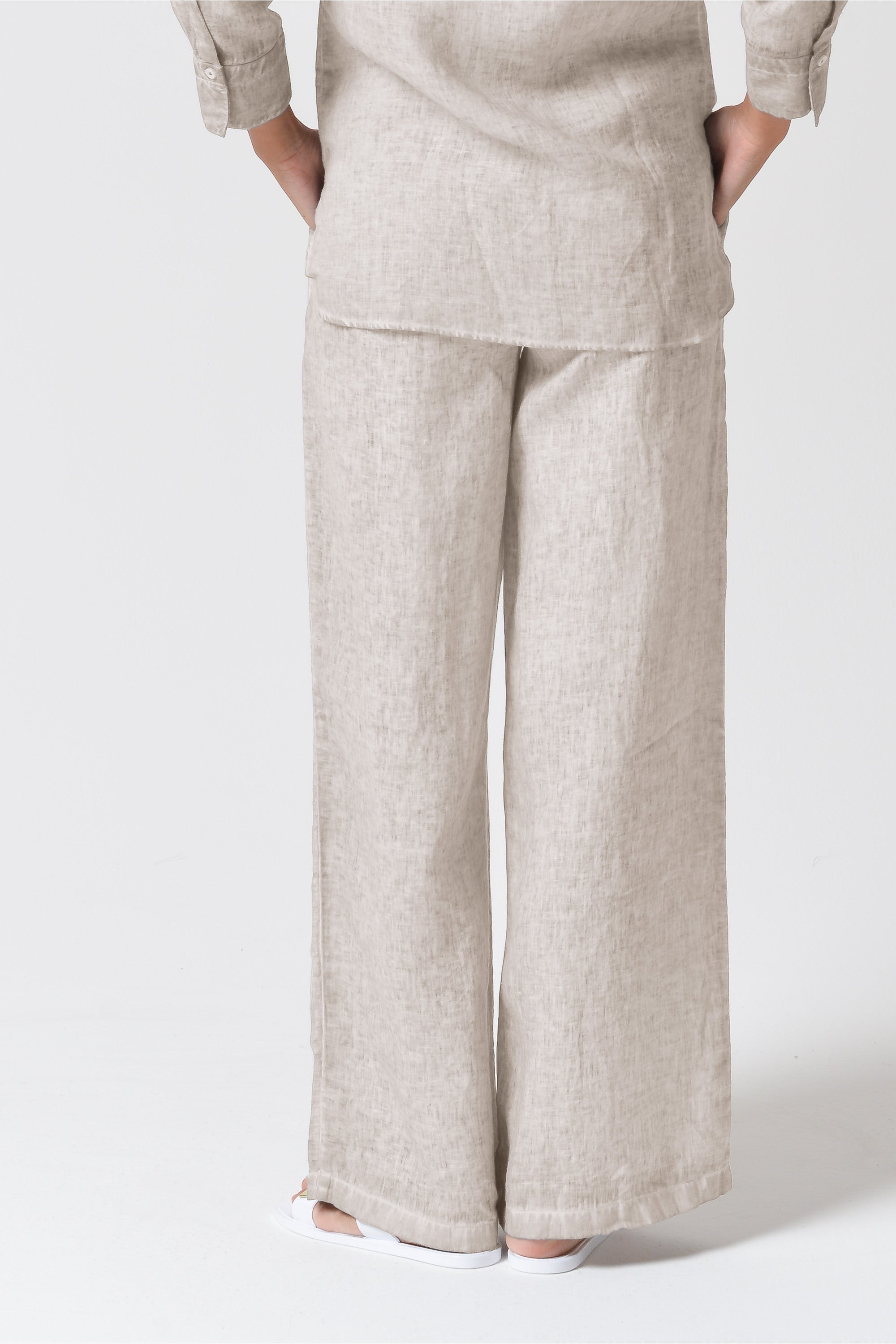 Pantalone Lino Largo - Canapa