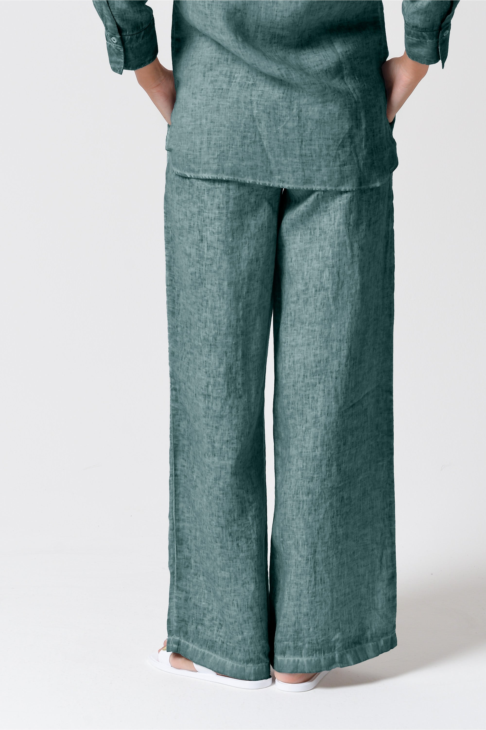 Billow Linen Slacks - Marlin