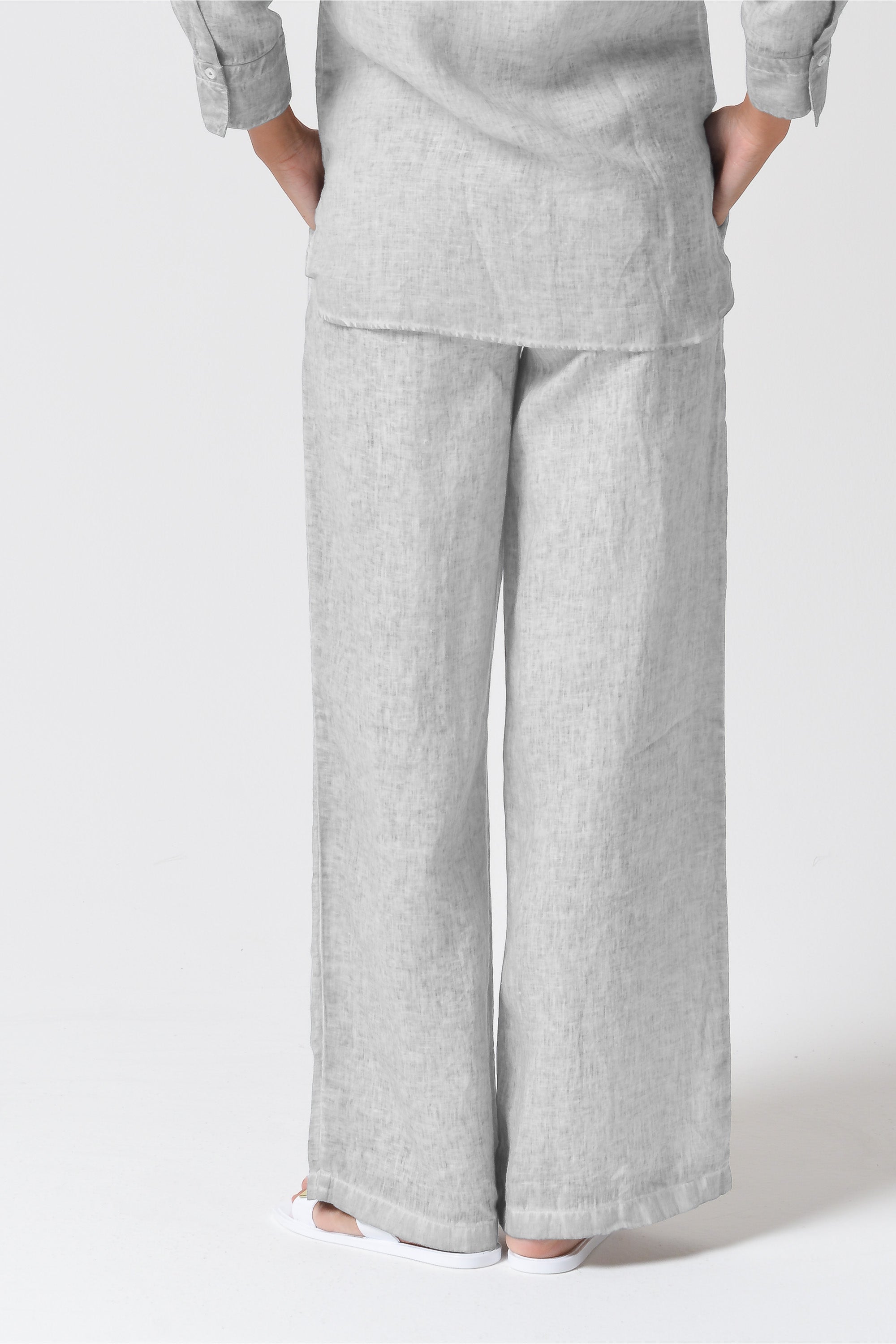 Billow Linen Slacks - Marmo
