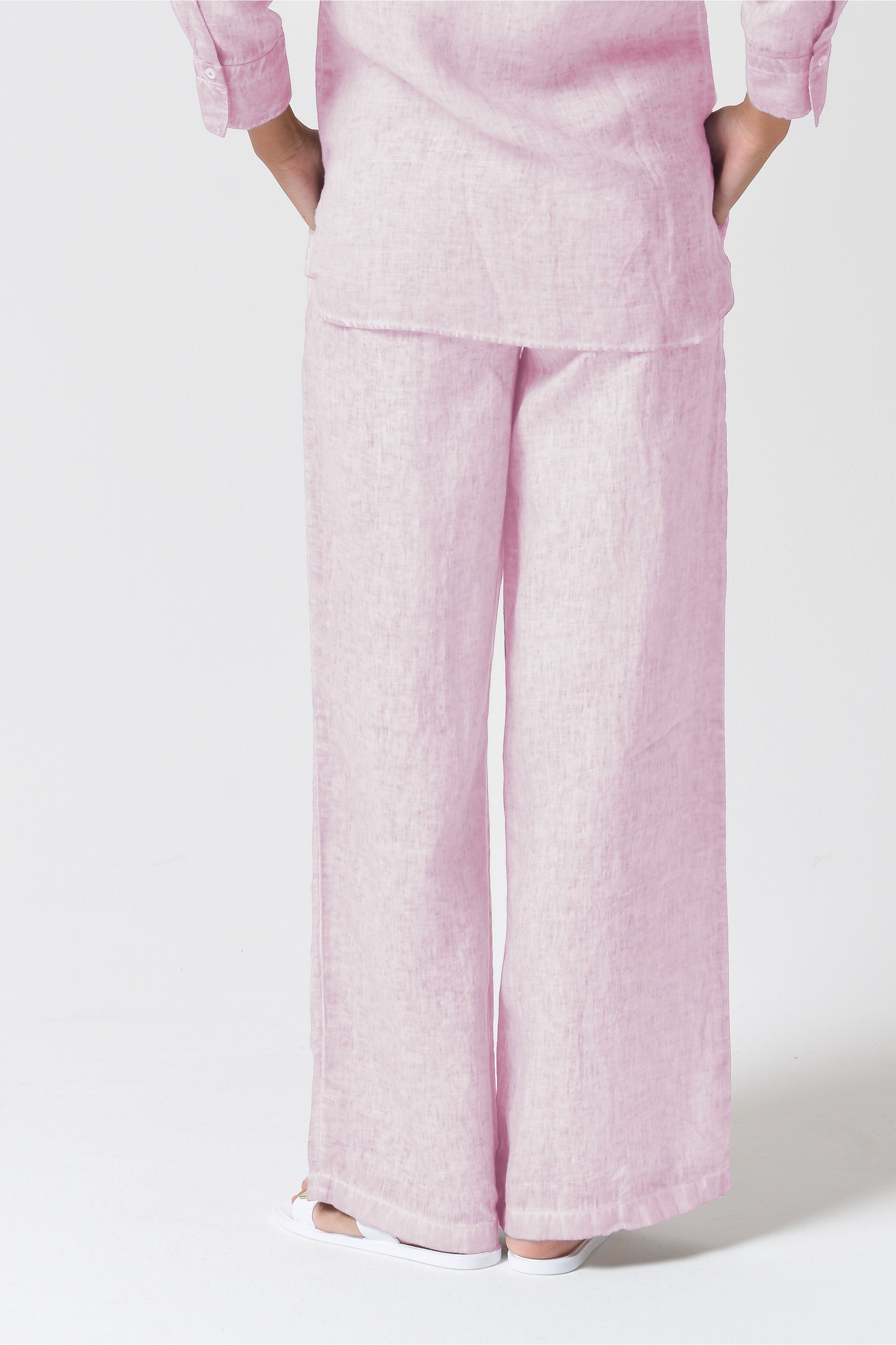 Billow Linen Slacks - Rose