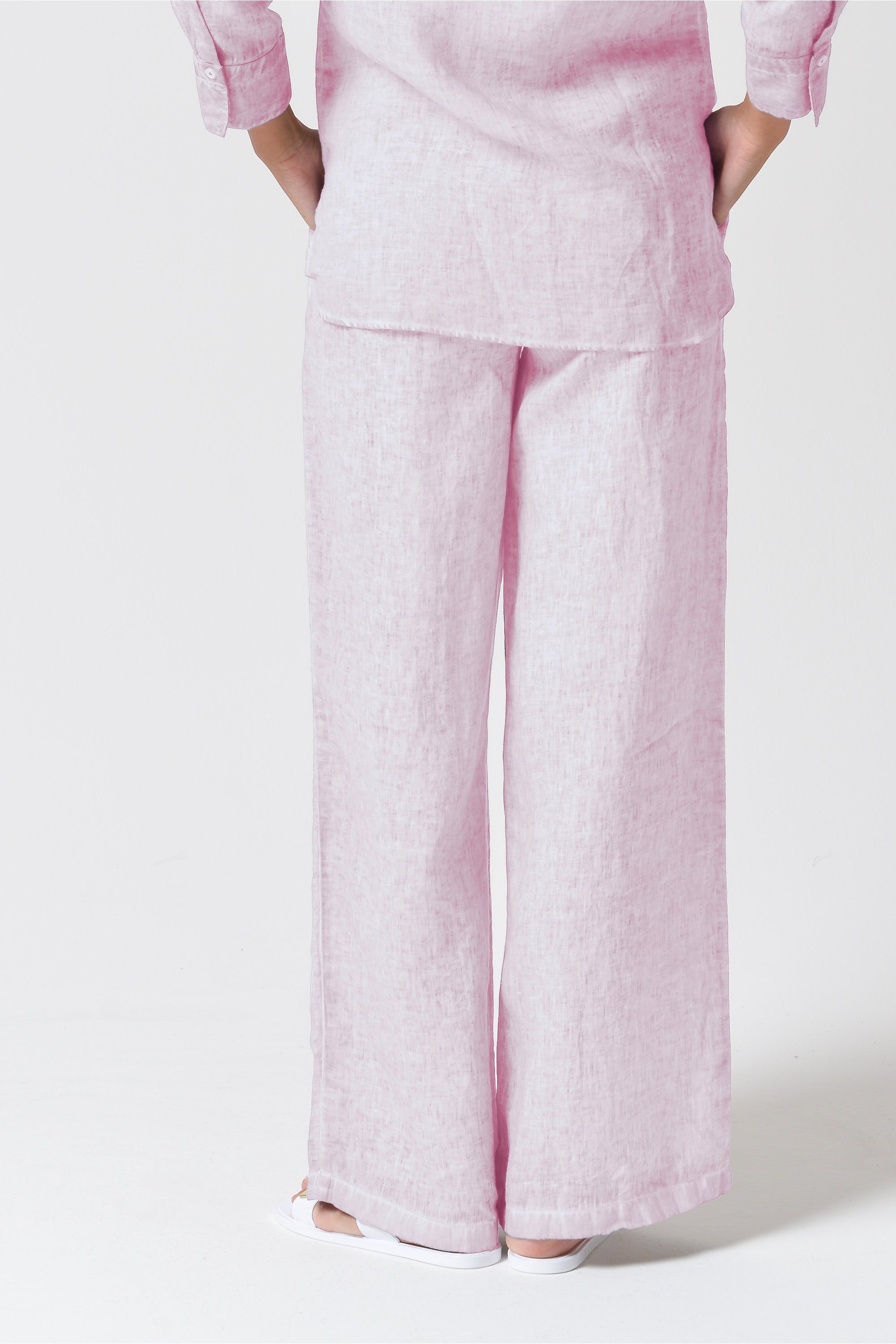 Billow Linen Slacks - Rose