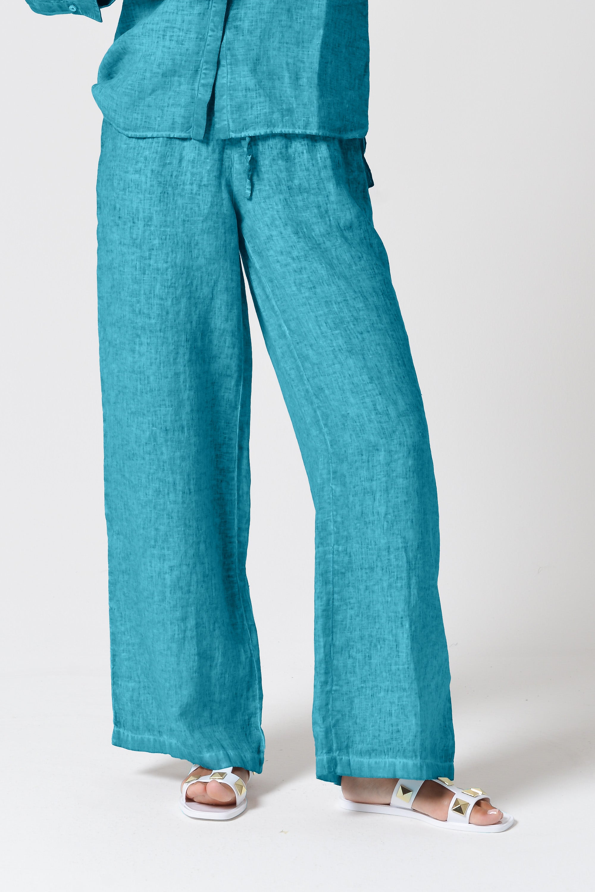 Billow Linen Slacks - Nettuno