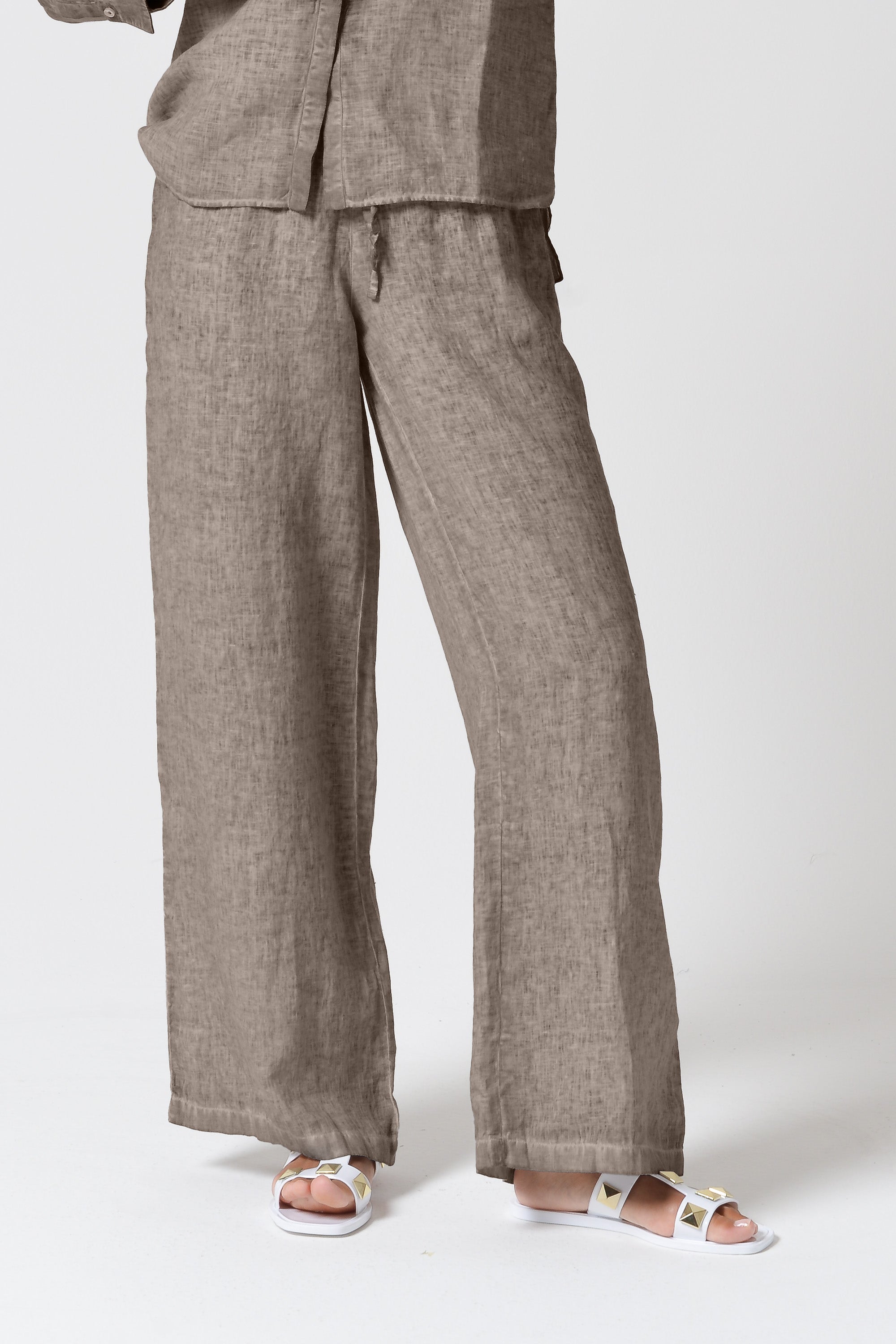 Billow Linen Slacks - Reef
