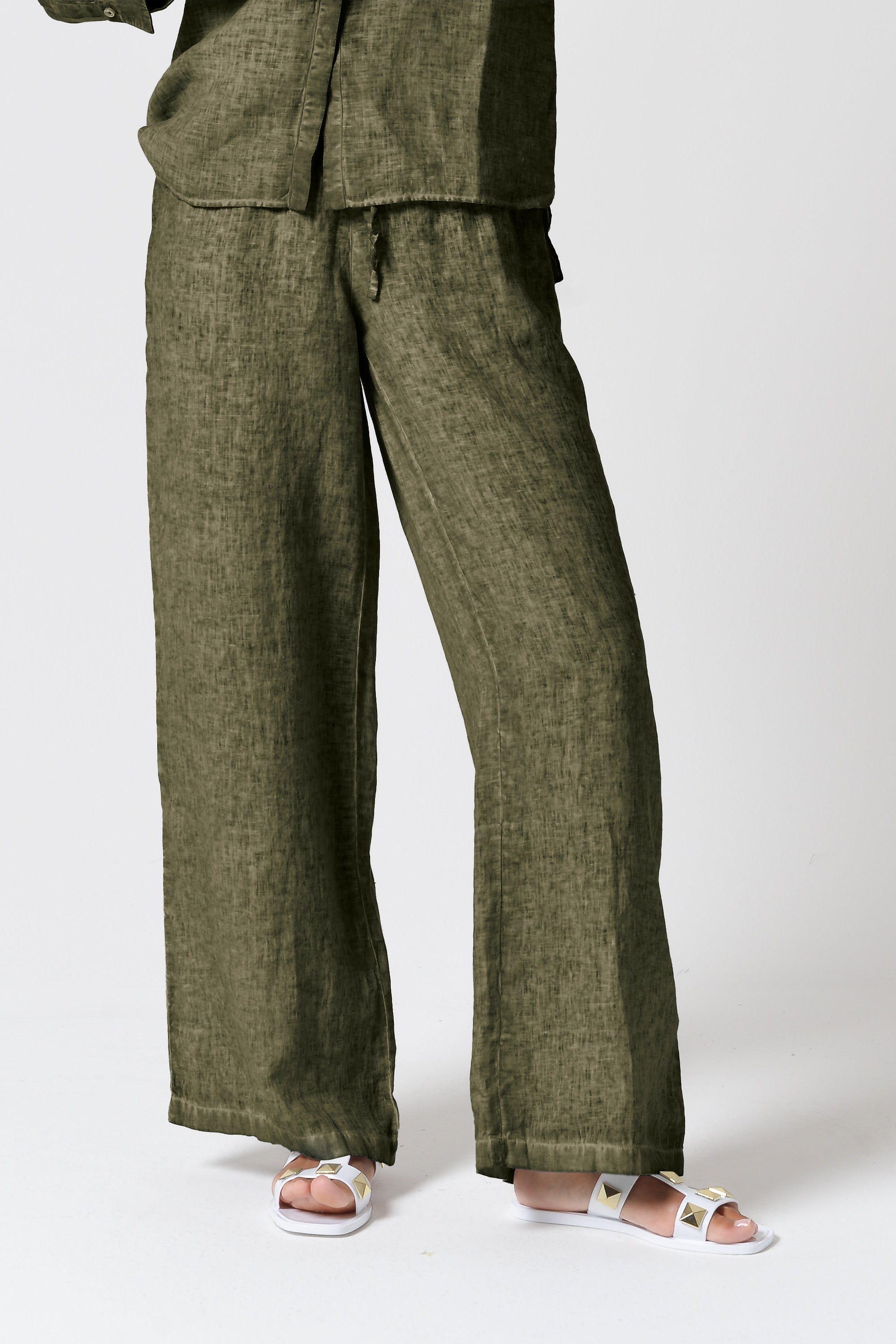 Billow Linen Slacks - Willow