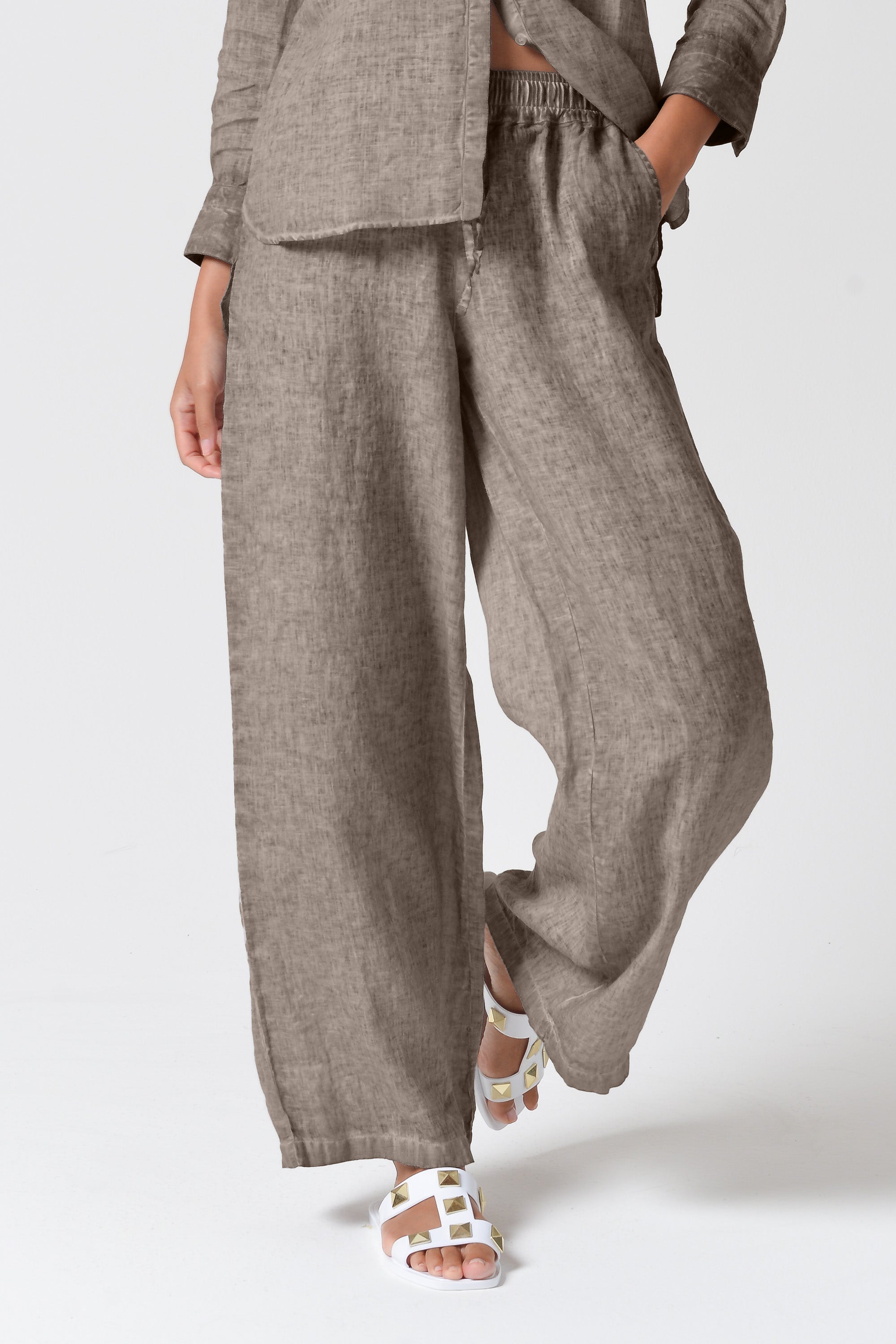Billow Linen Slacks - Reef