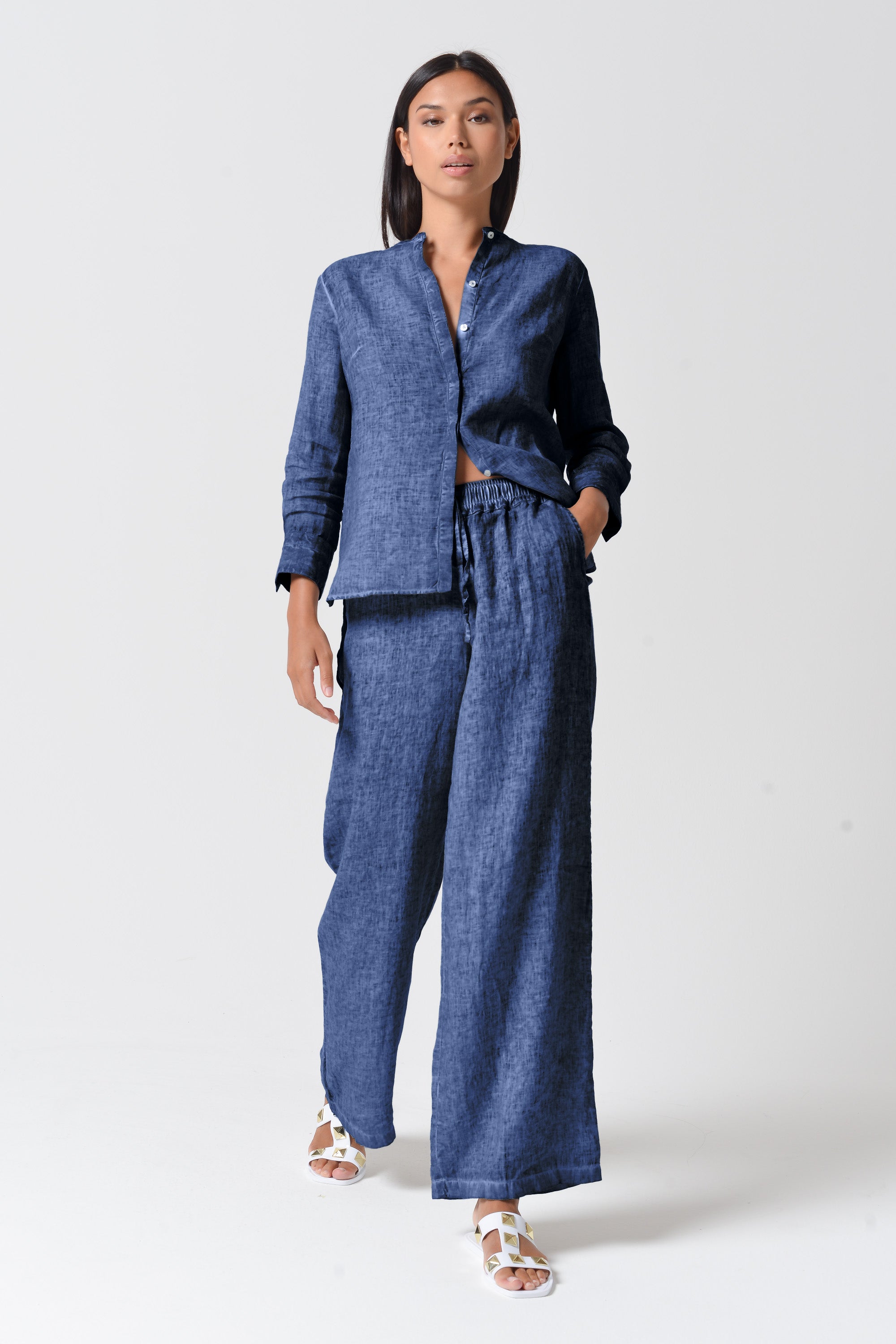 Billow Linen Slacks - Nautico