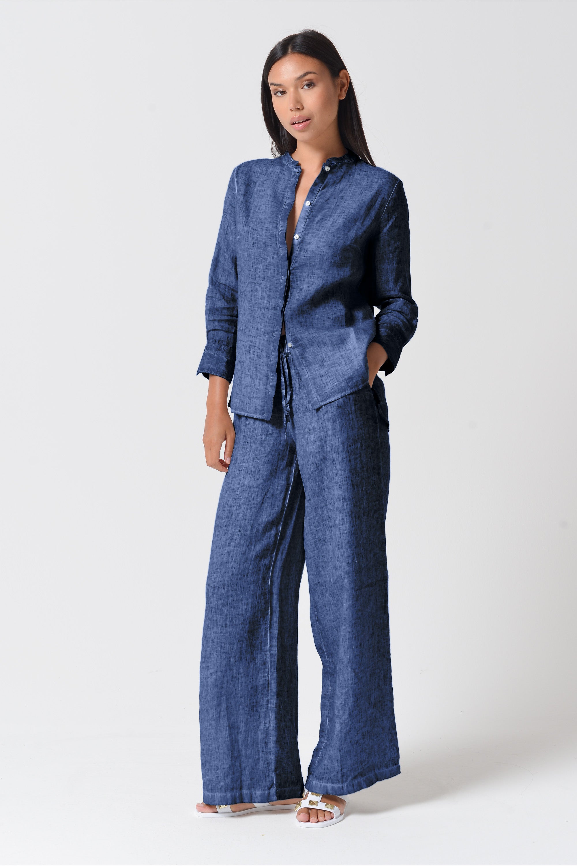 Billow Linen Slacks - Nautico