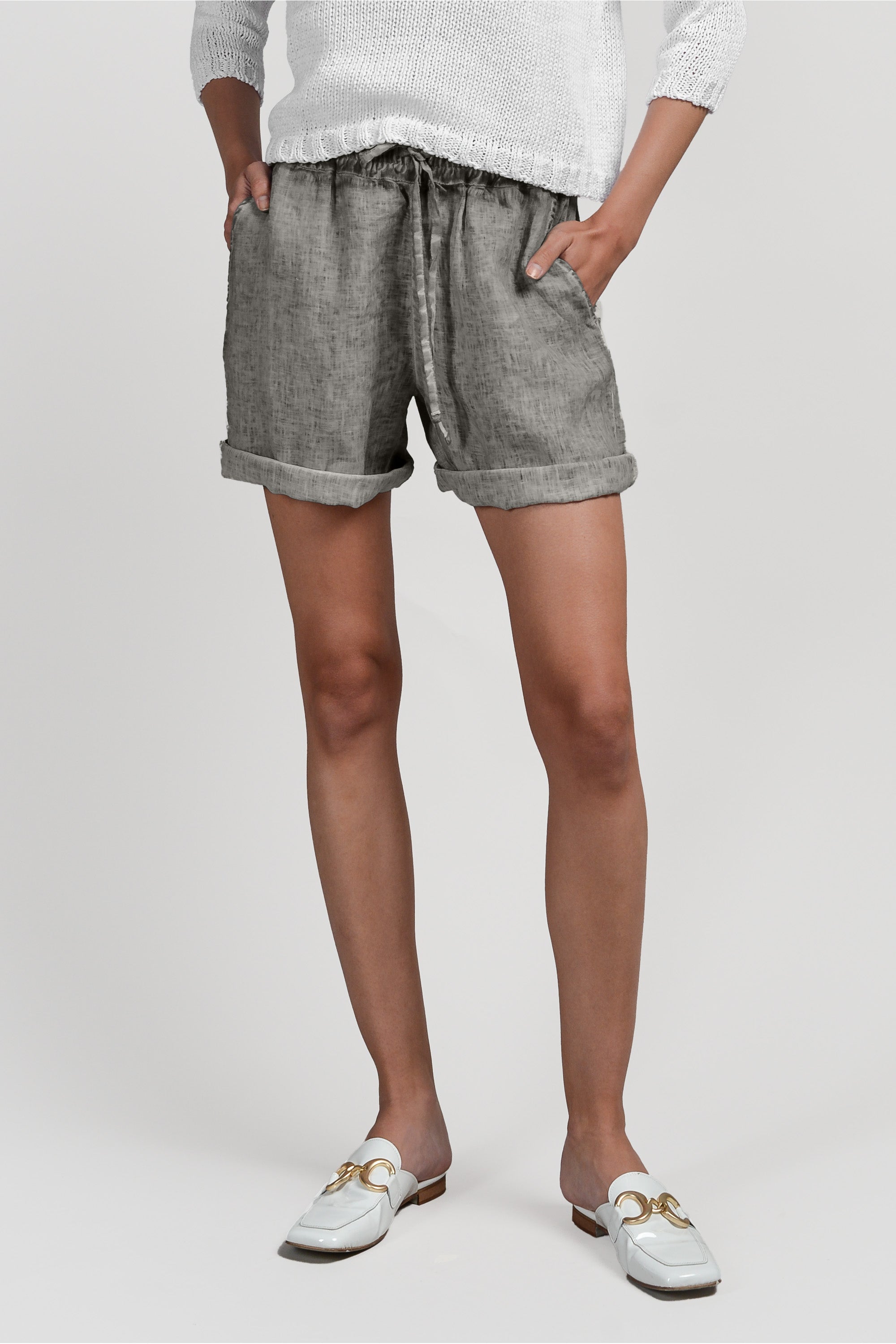 Linen Shorts - Dolphin