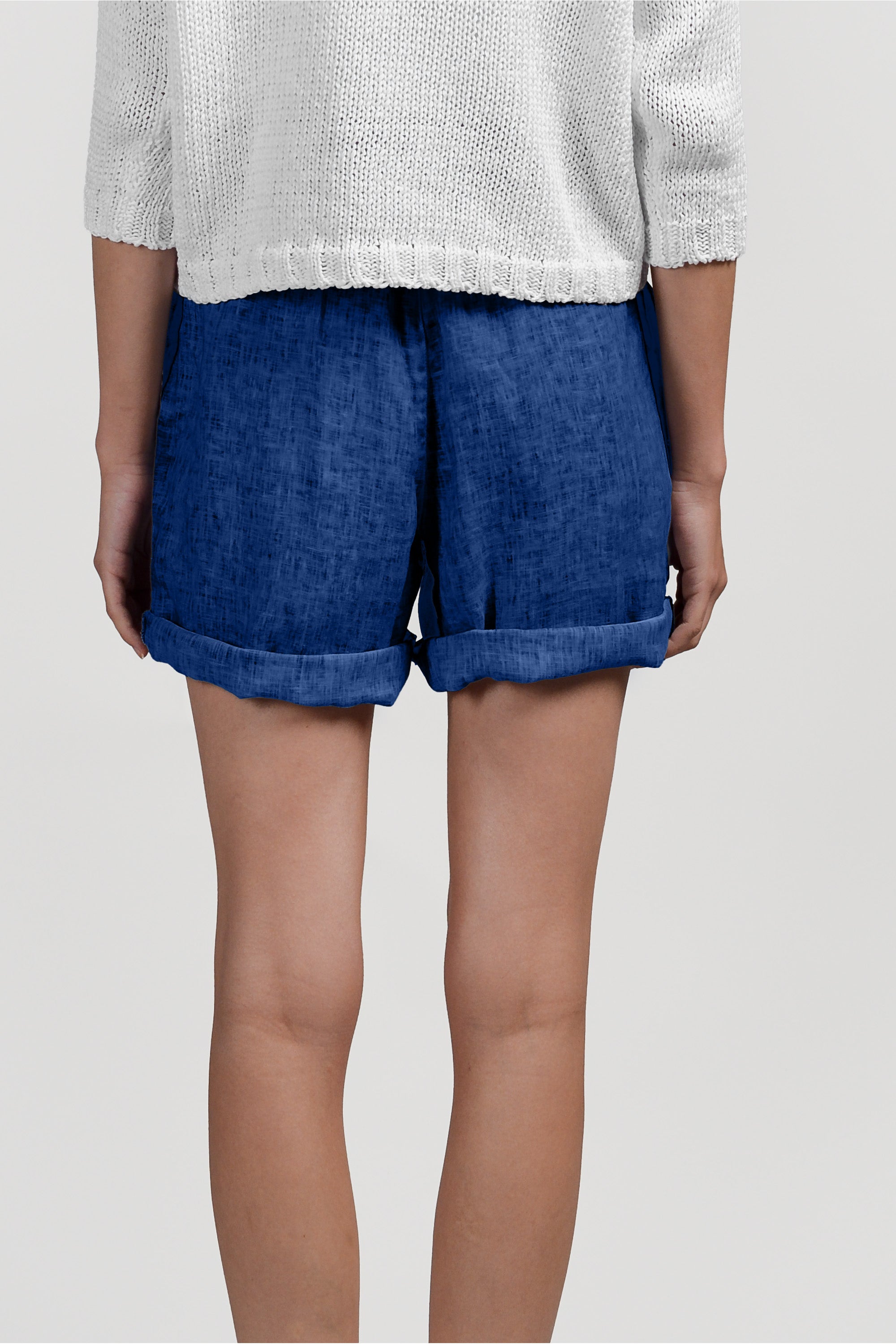 Linen Shorts - Pacific
