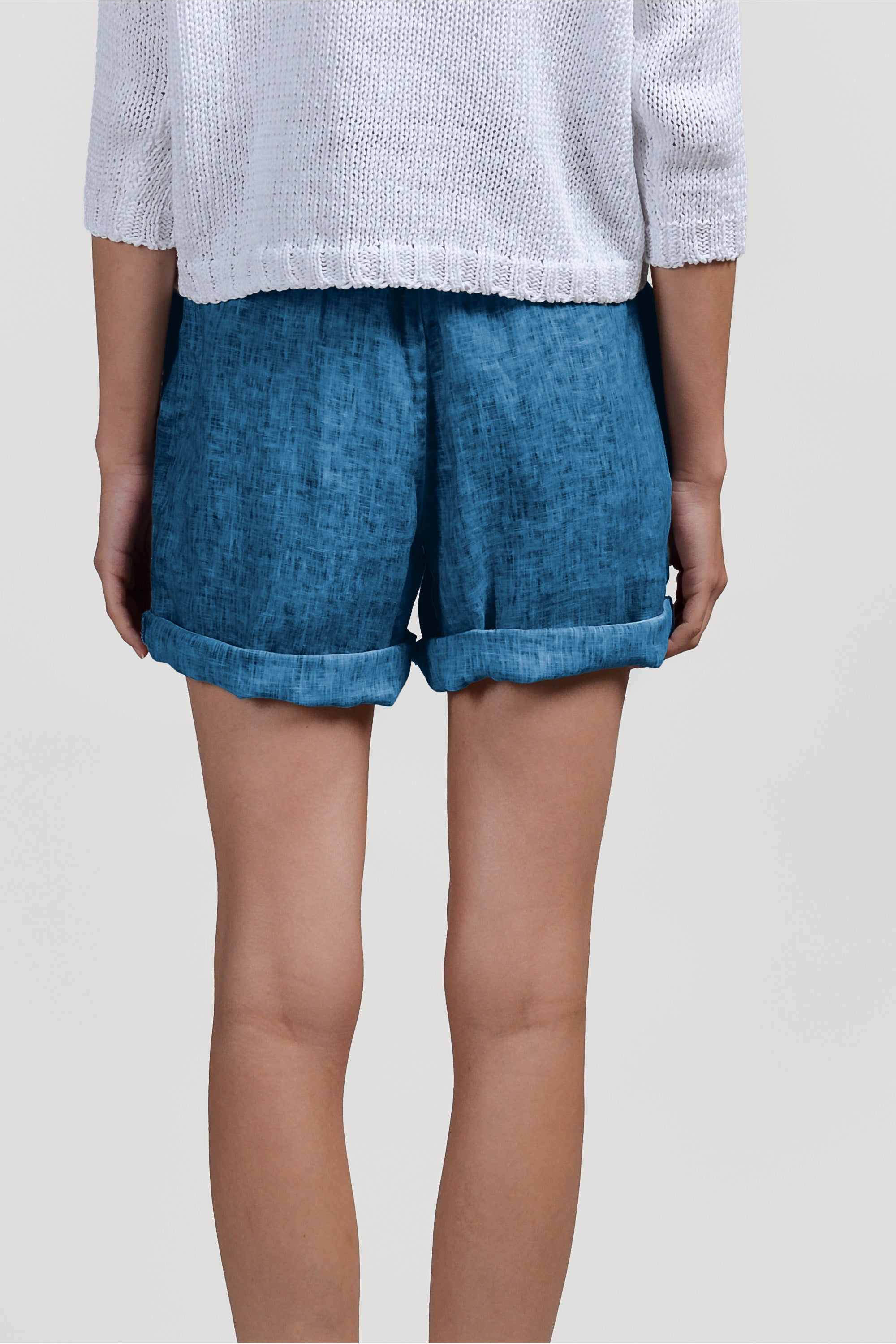 Linen Shorts - Profondo