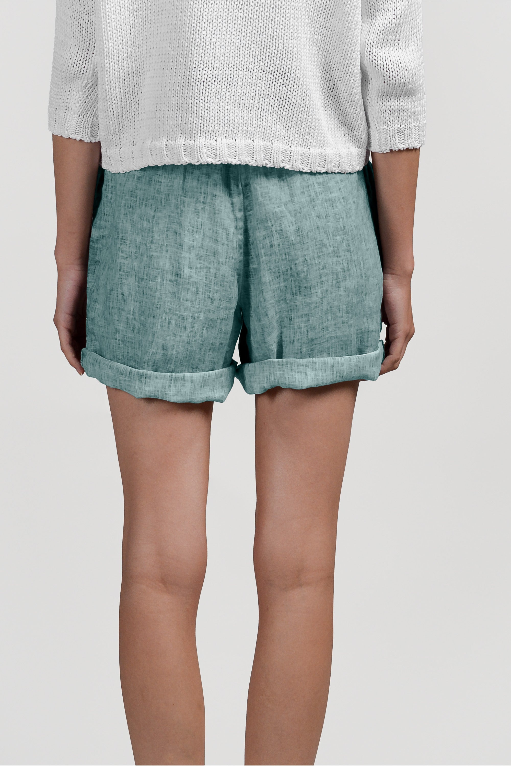Linen Shorts - Shark
