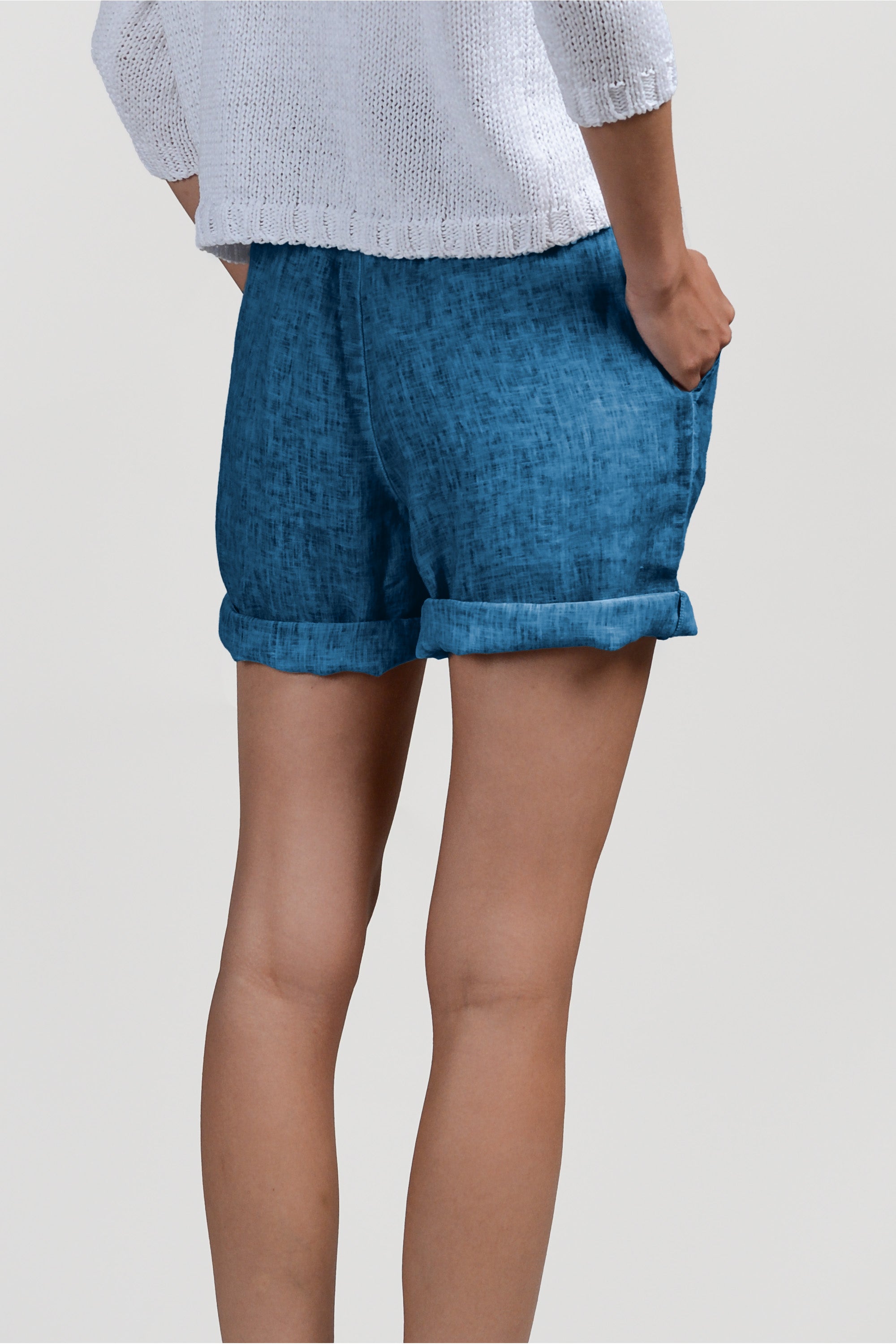 Linen Shorts - Profondo