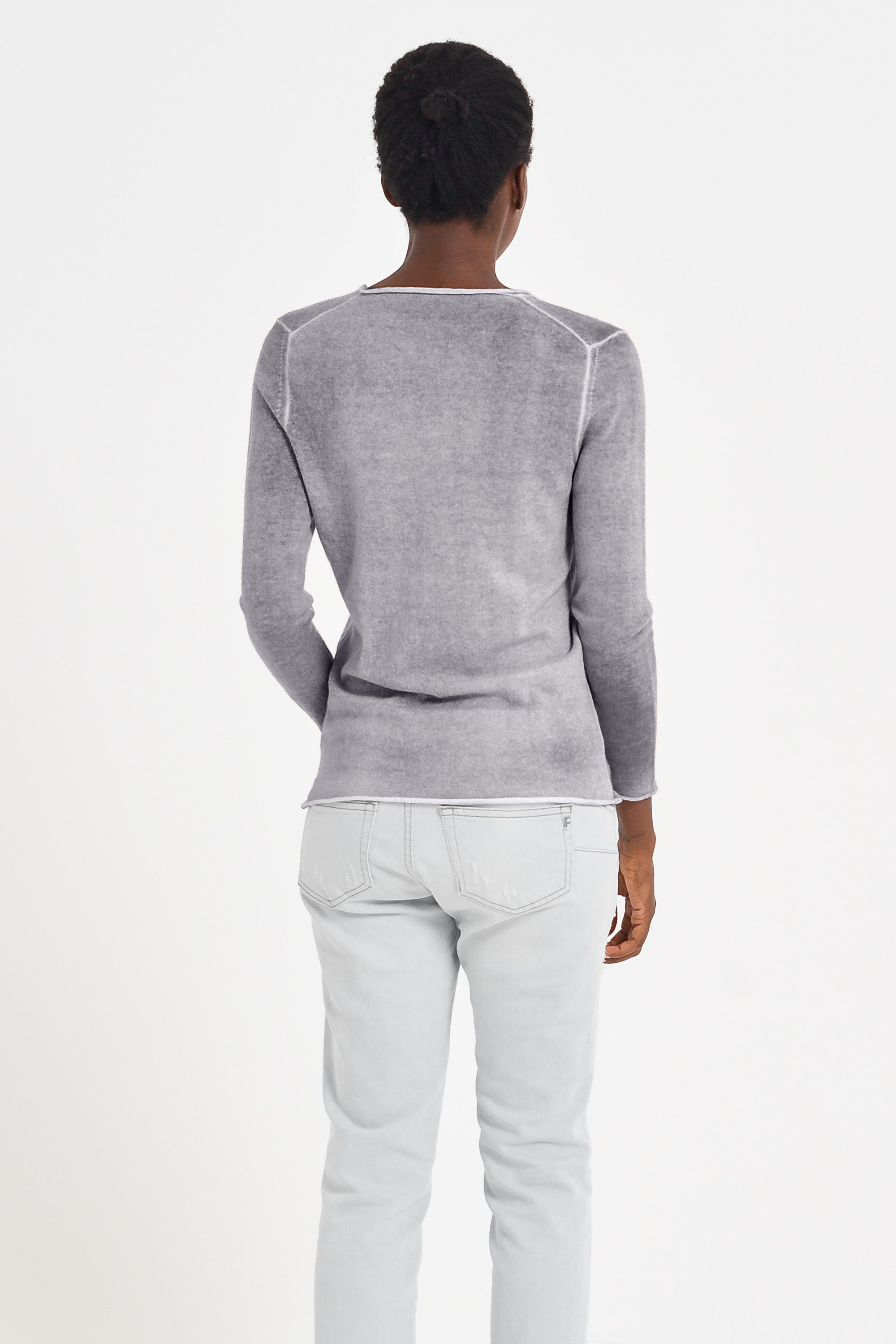 Jurby Cashmere Sweater - Granite