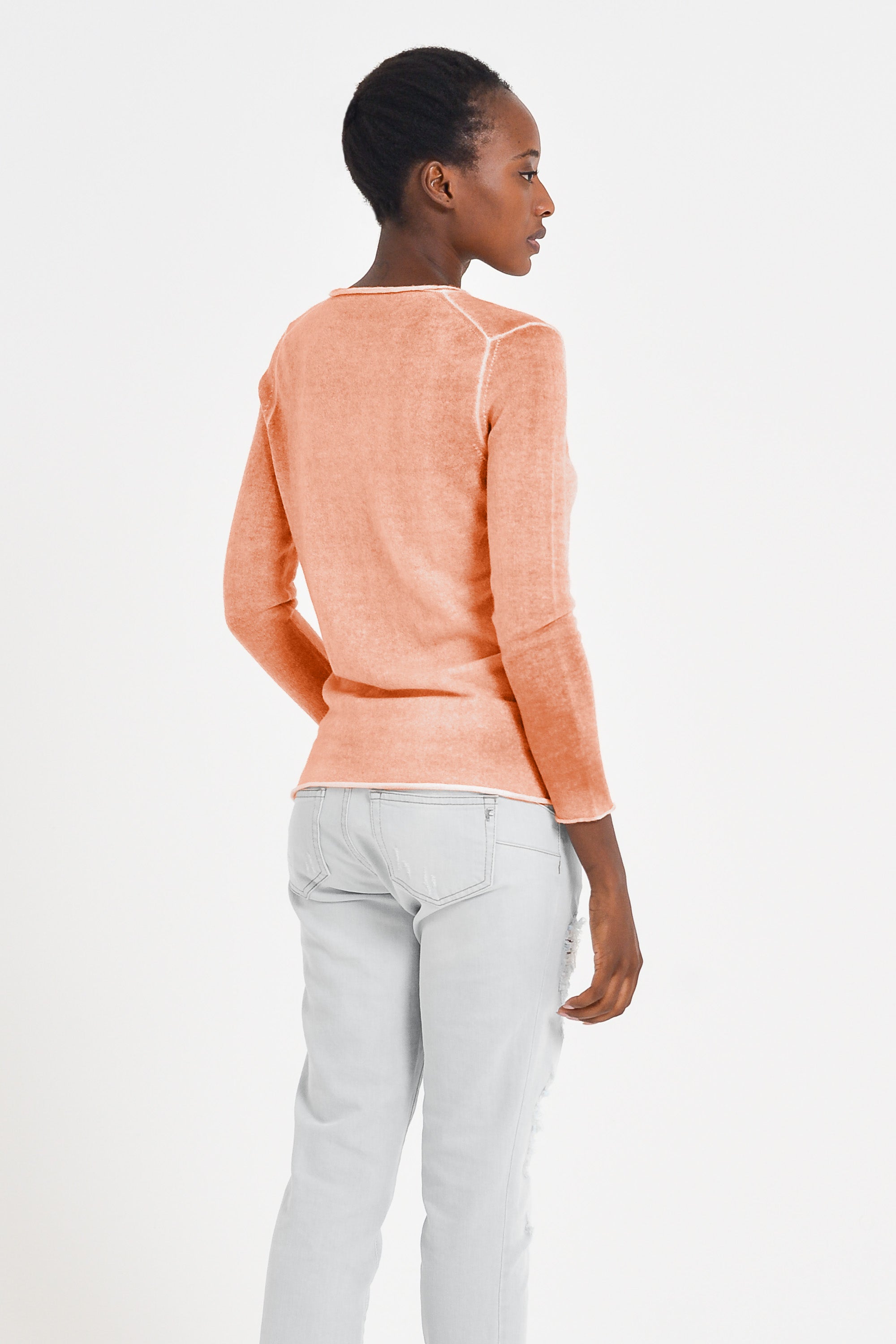 Jurby Cashmere Sweater - Pumpkin