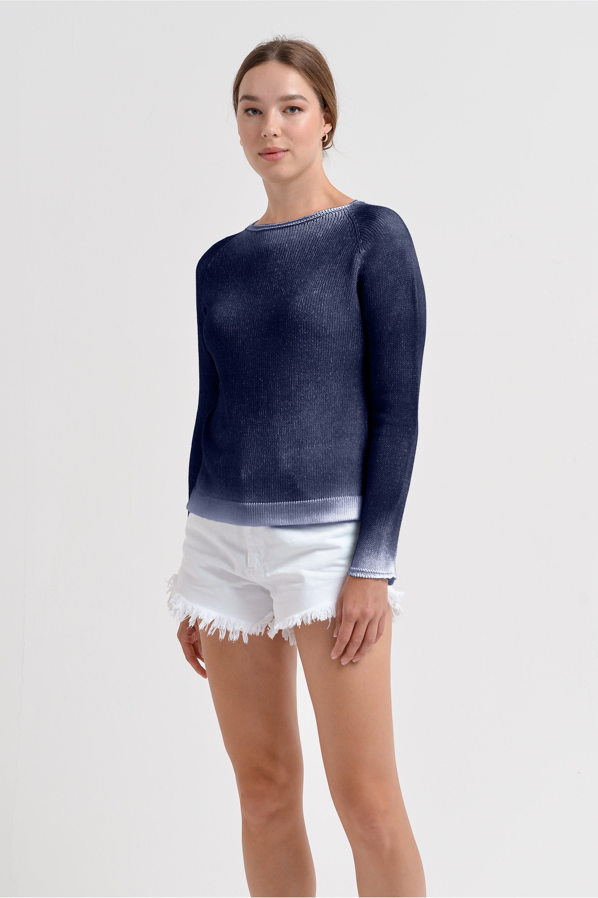 Happy Hour Knit Spray Art - Navy