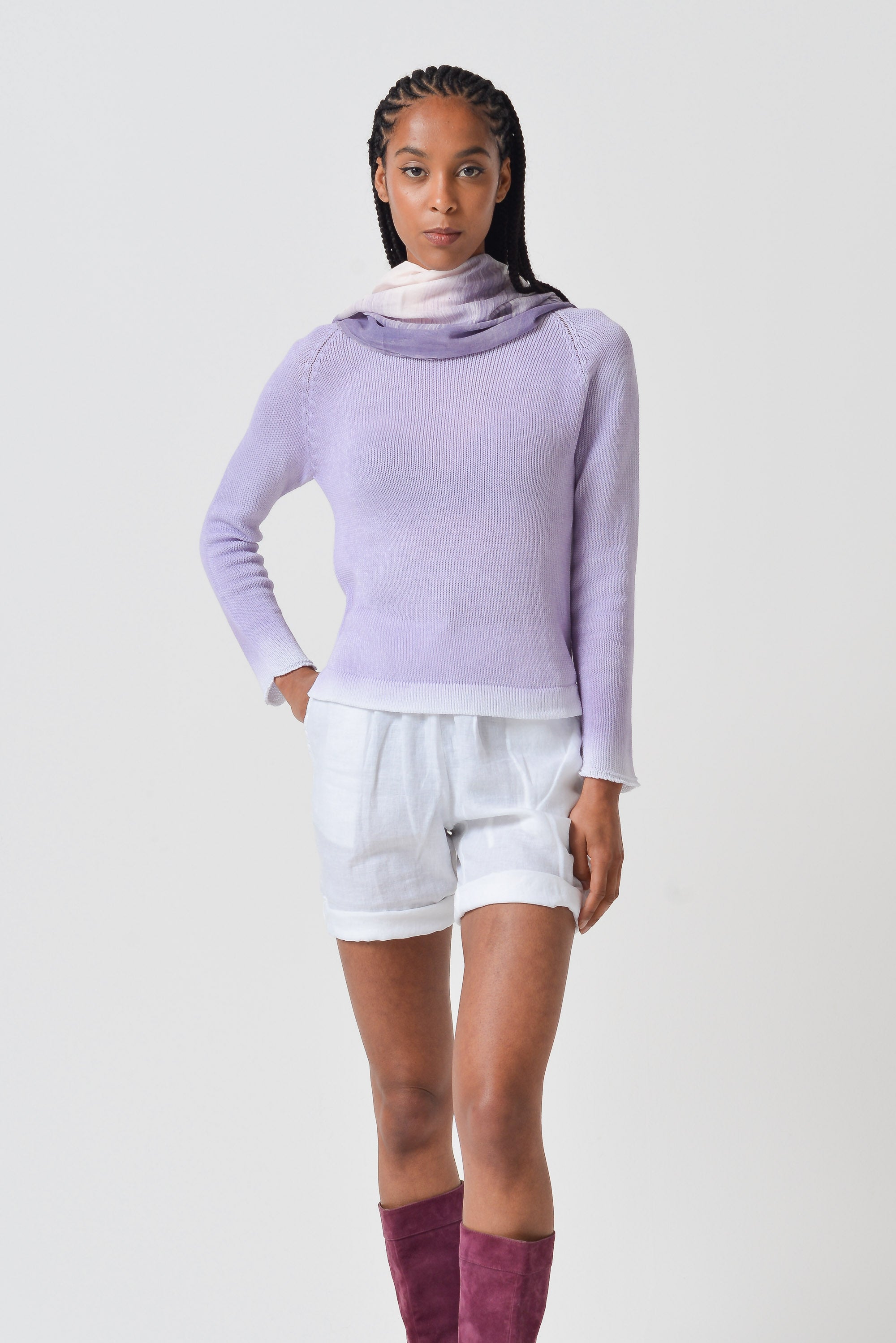 Happy Hour Knit Spray Art - Lilac