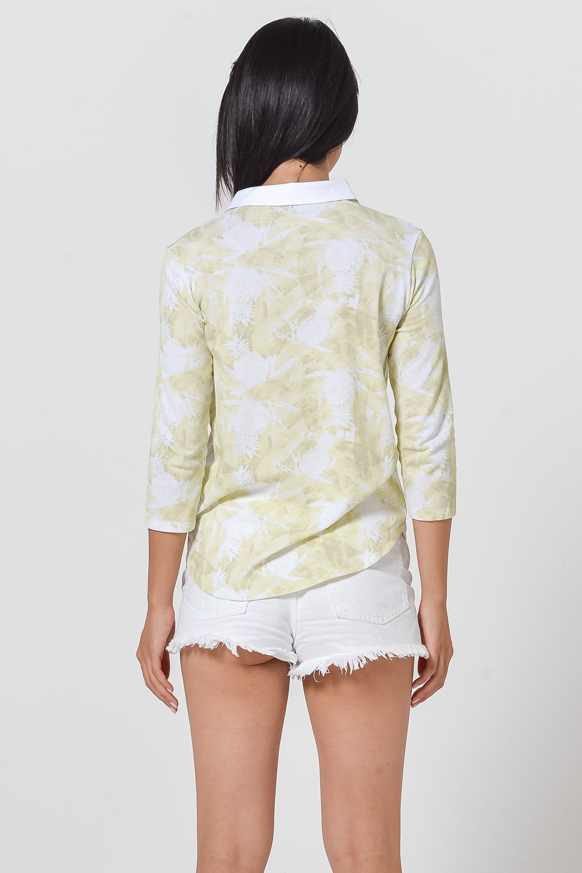 Pineapple-Print Polo Shirt - Moorea